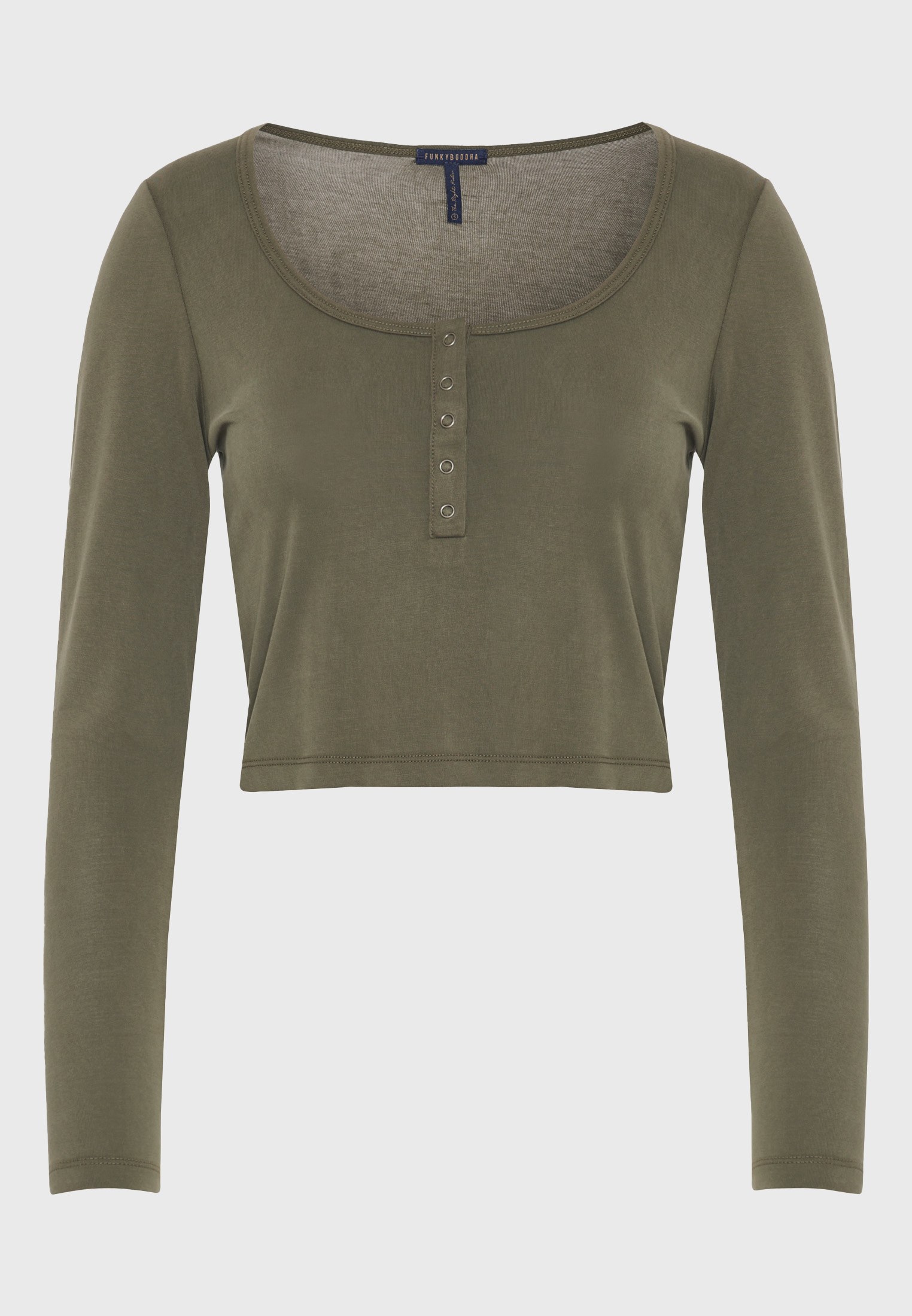 Women's Tops Funky Buddha Olive
