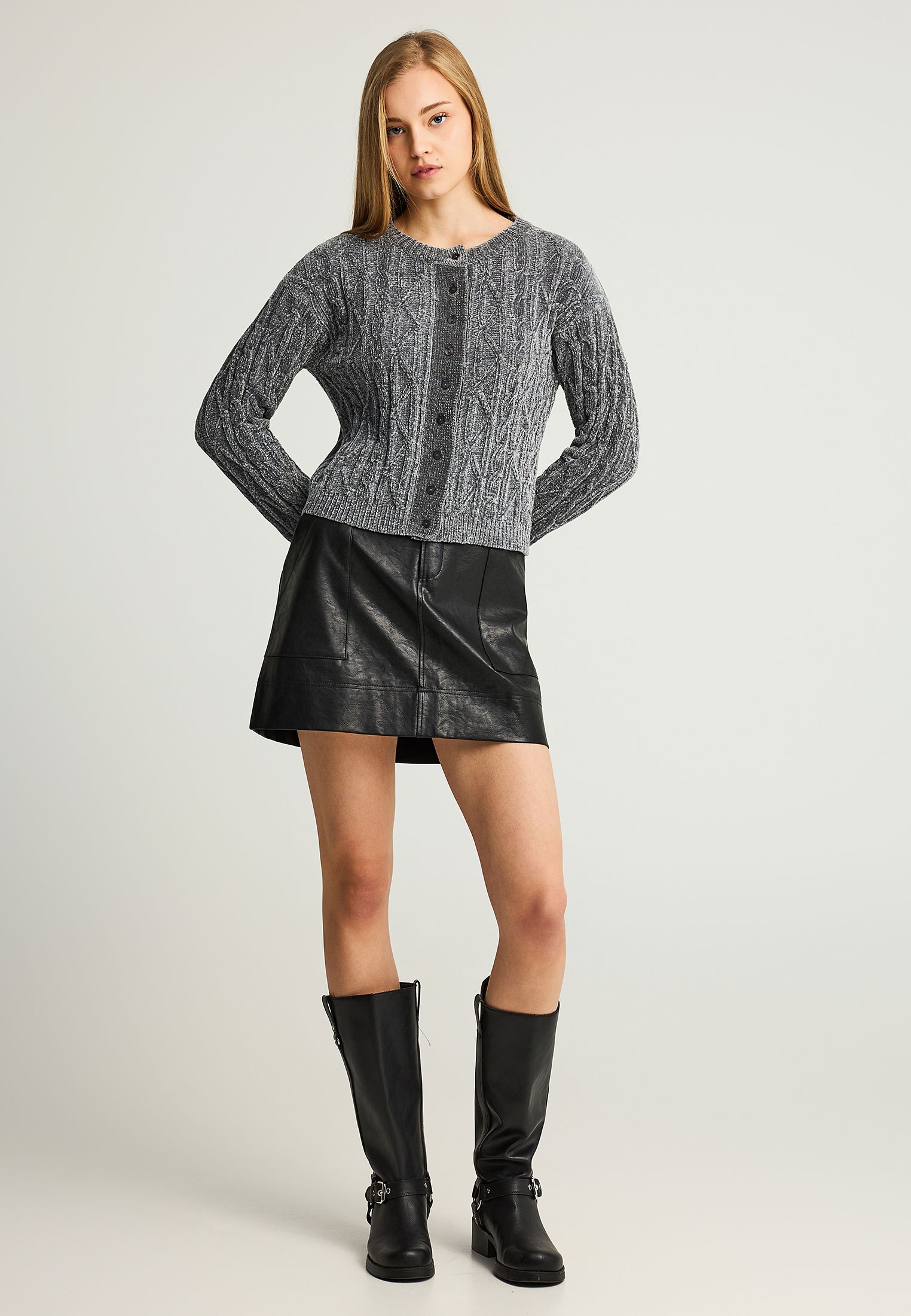Women's Knitwear Funky Buddha Gray