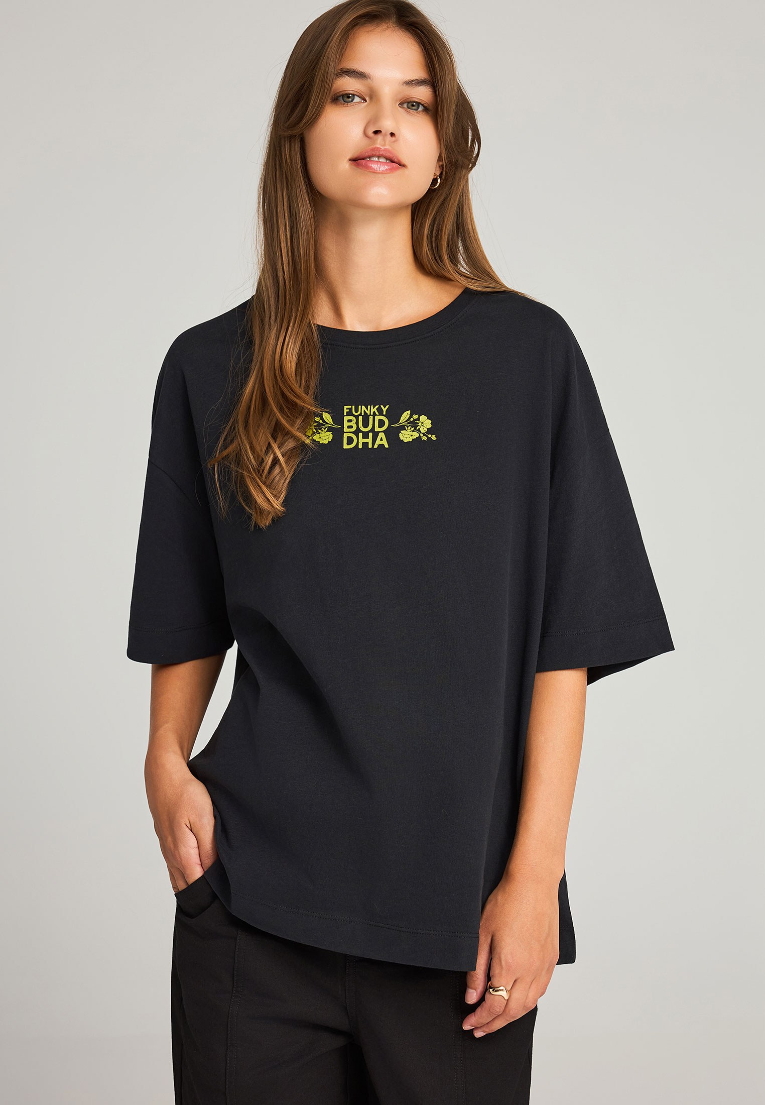 Women's Shirts Funky Buddha Black