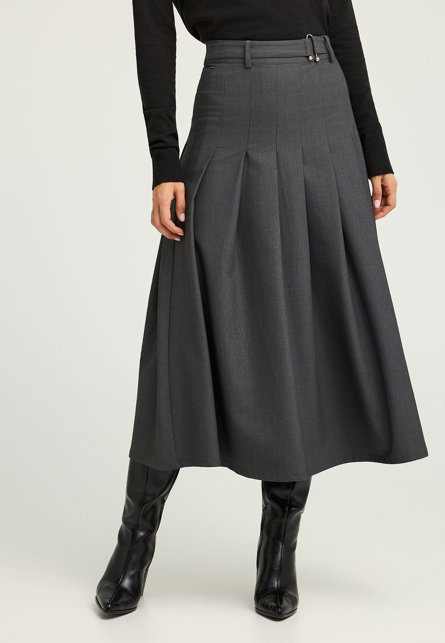 Women's Skirts Funky Buddha Gray