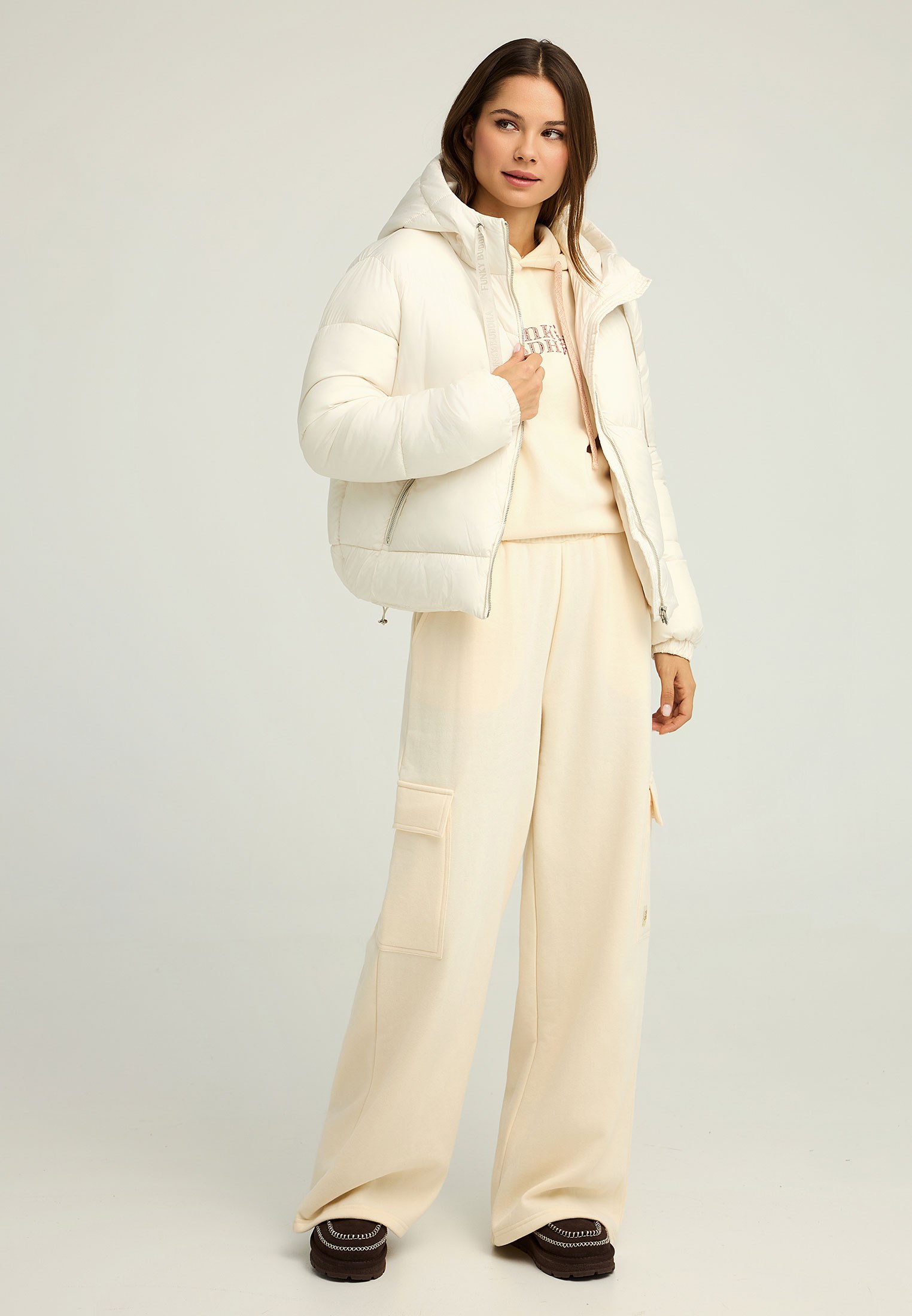 Women's Jackets Funky Buddha White