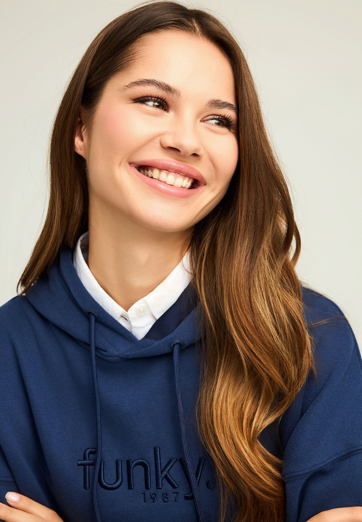 Women's Hoodies & Sweatshirts Funky Buddha Blue