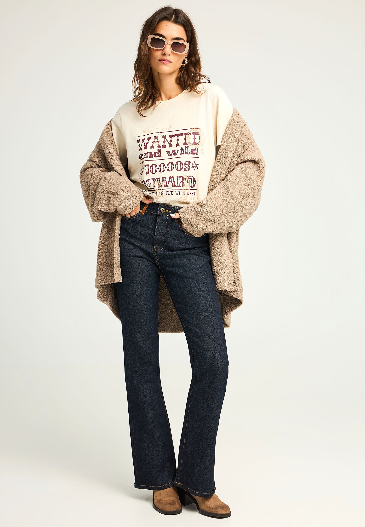 Women's Knitwear Funky Buddha Beige