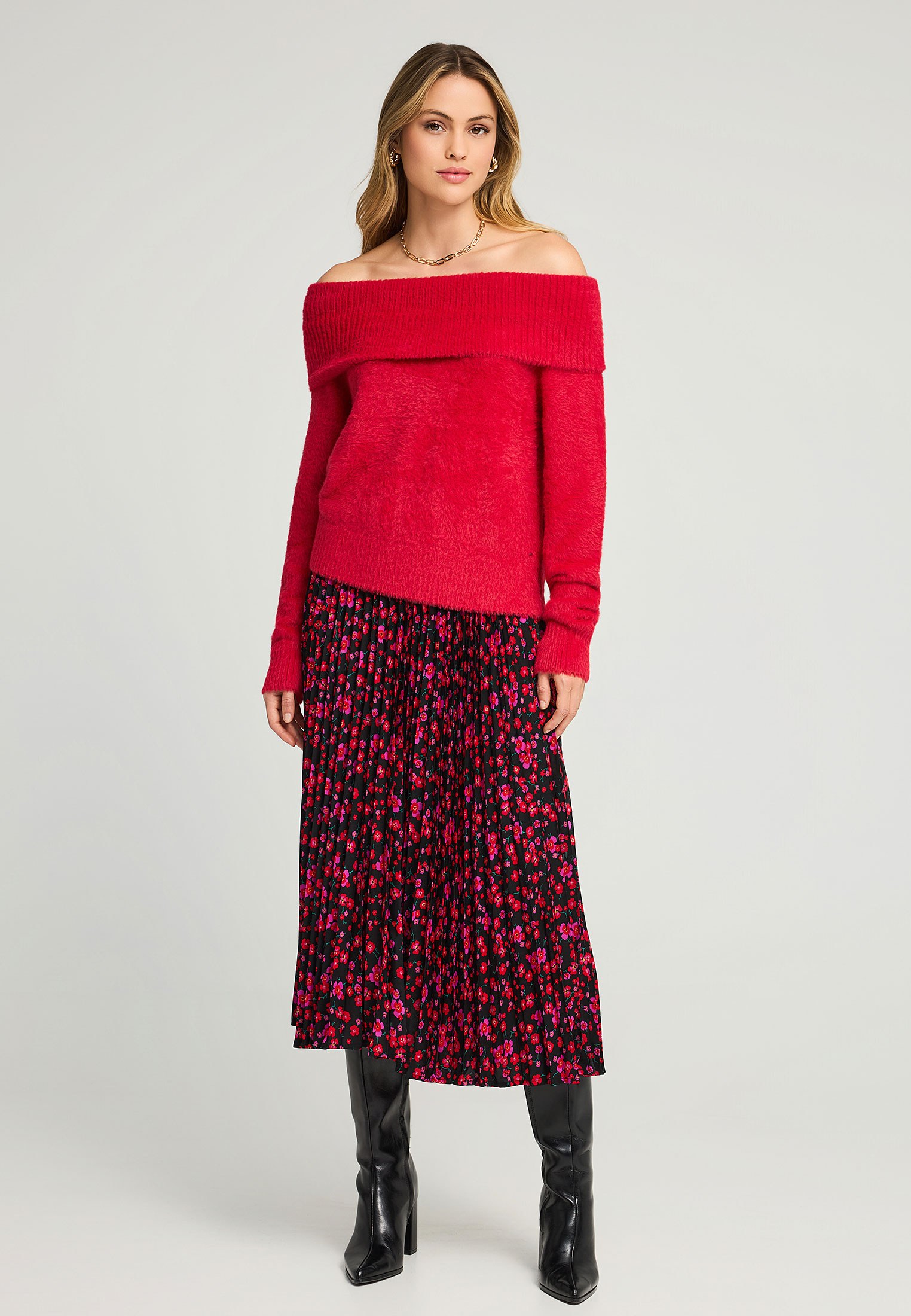 Women's Knitwear Funky Buddha Red