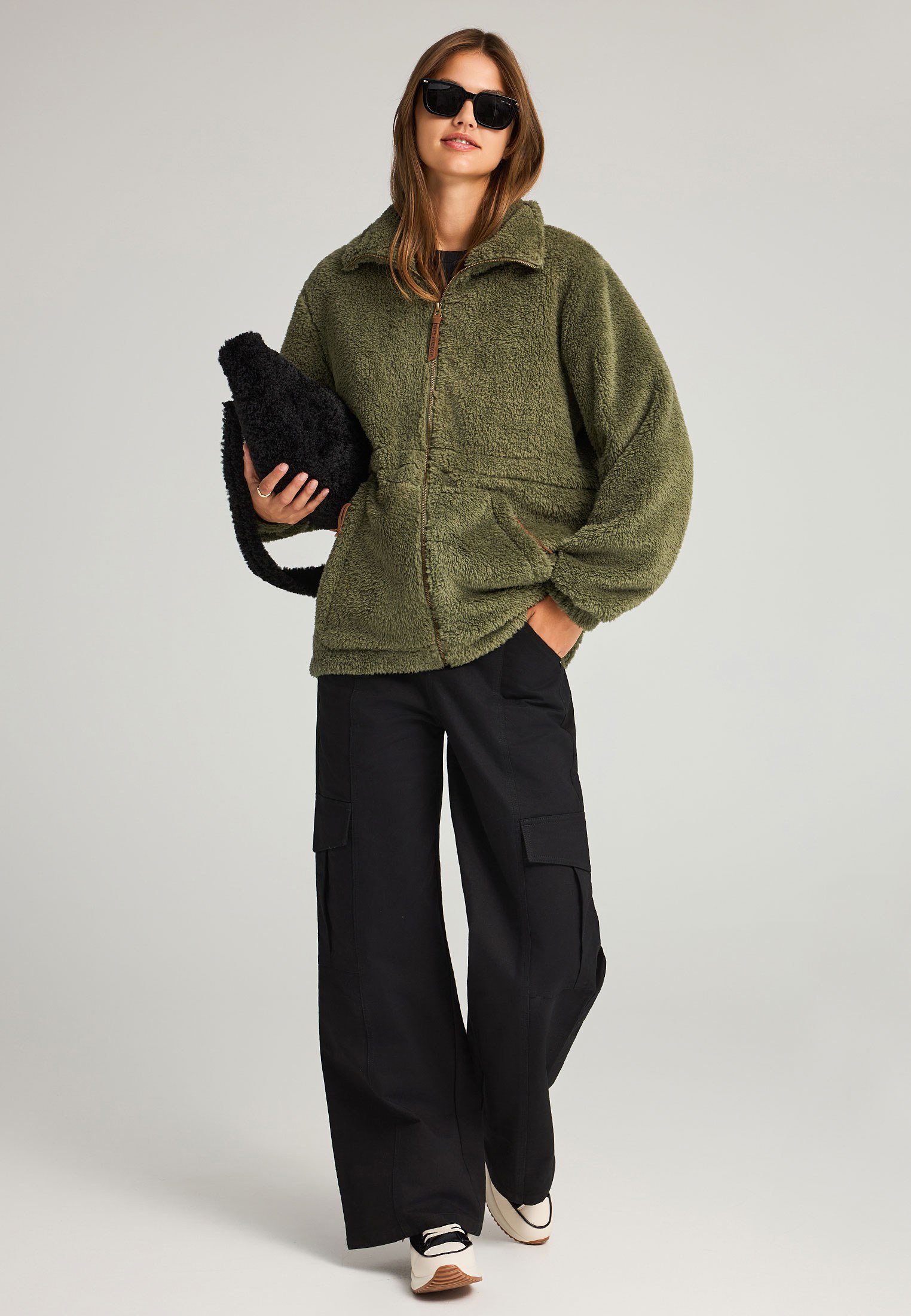 Γυναικεία fleece ζακέτα φωτογραφία