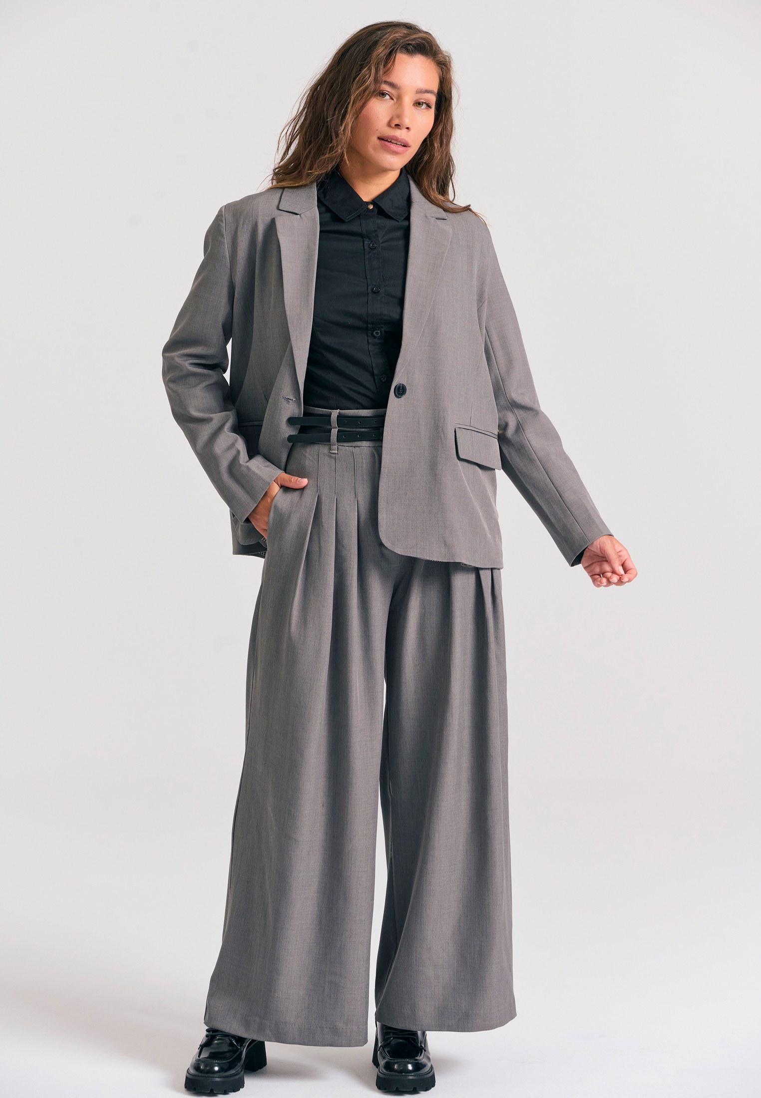 Women's Jackets Funky Buddha Gray