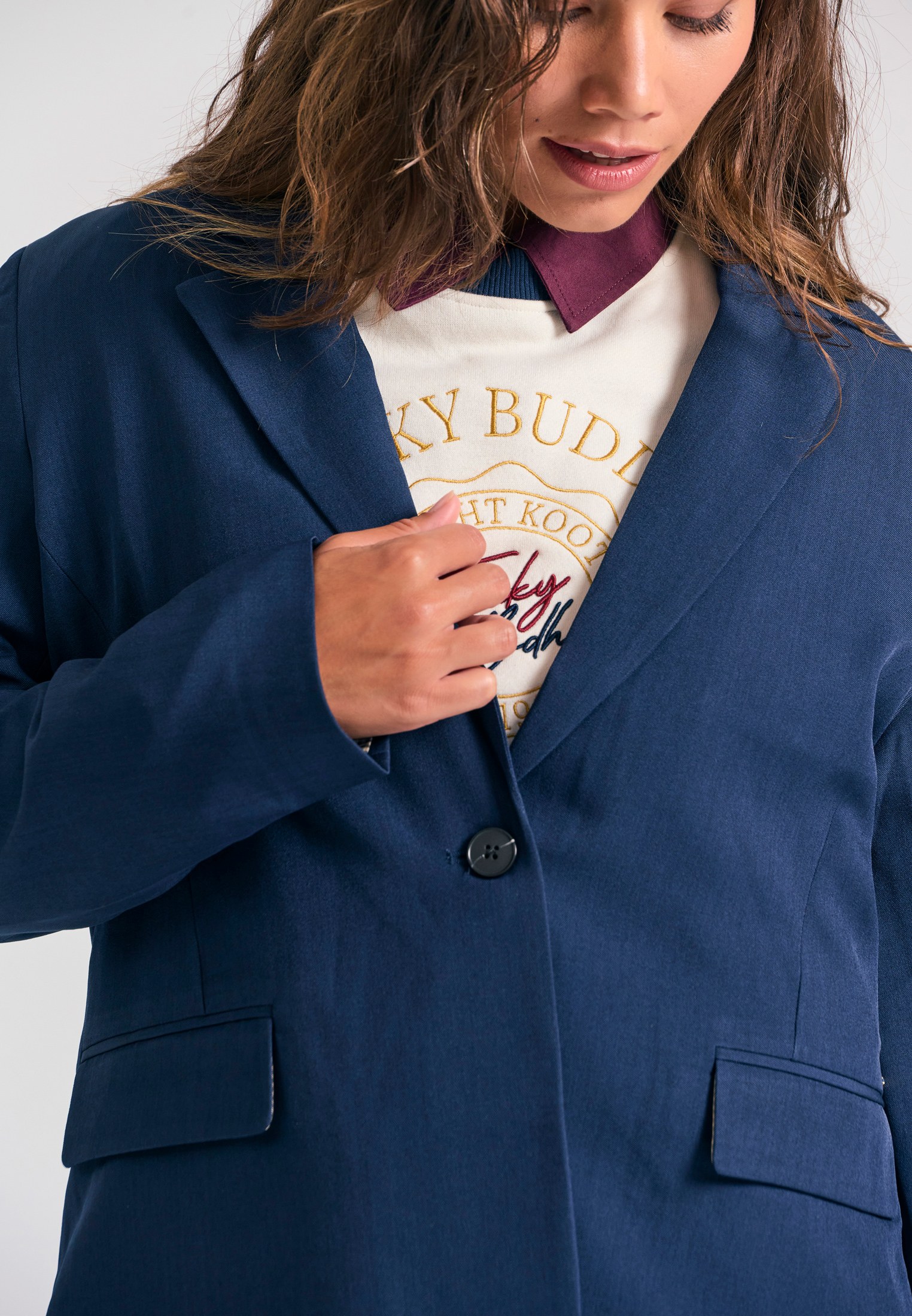 Women's Jackets Funky Buddha Navy