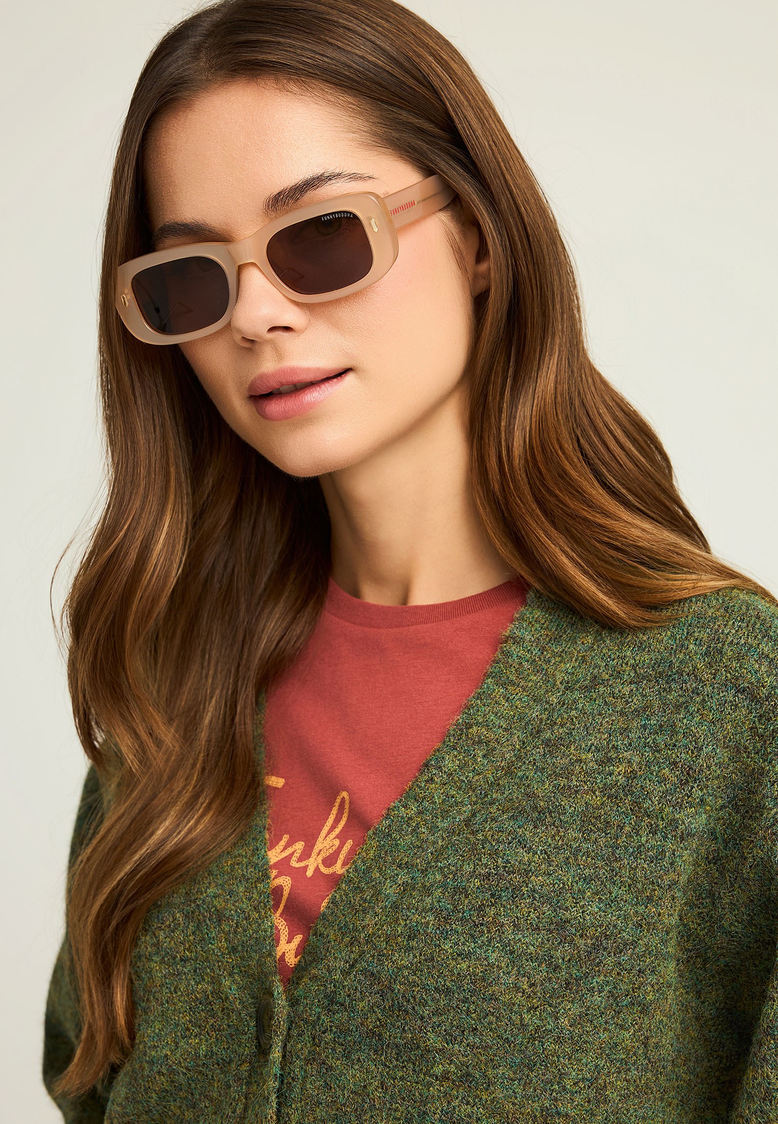 Women's Knitwear Funky Buddha Khaki