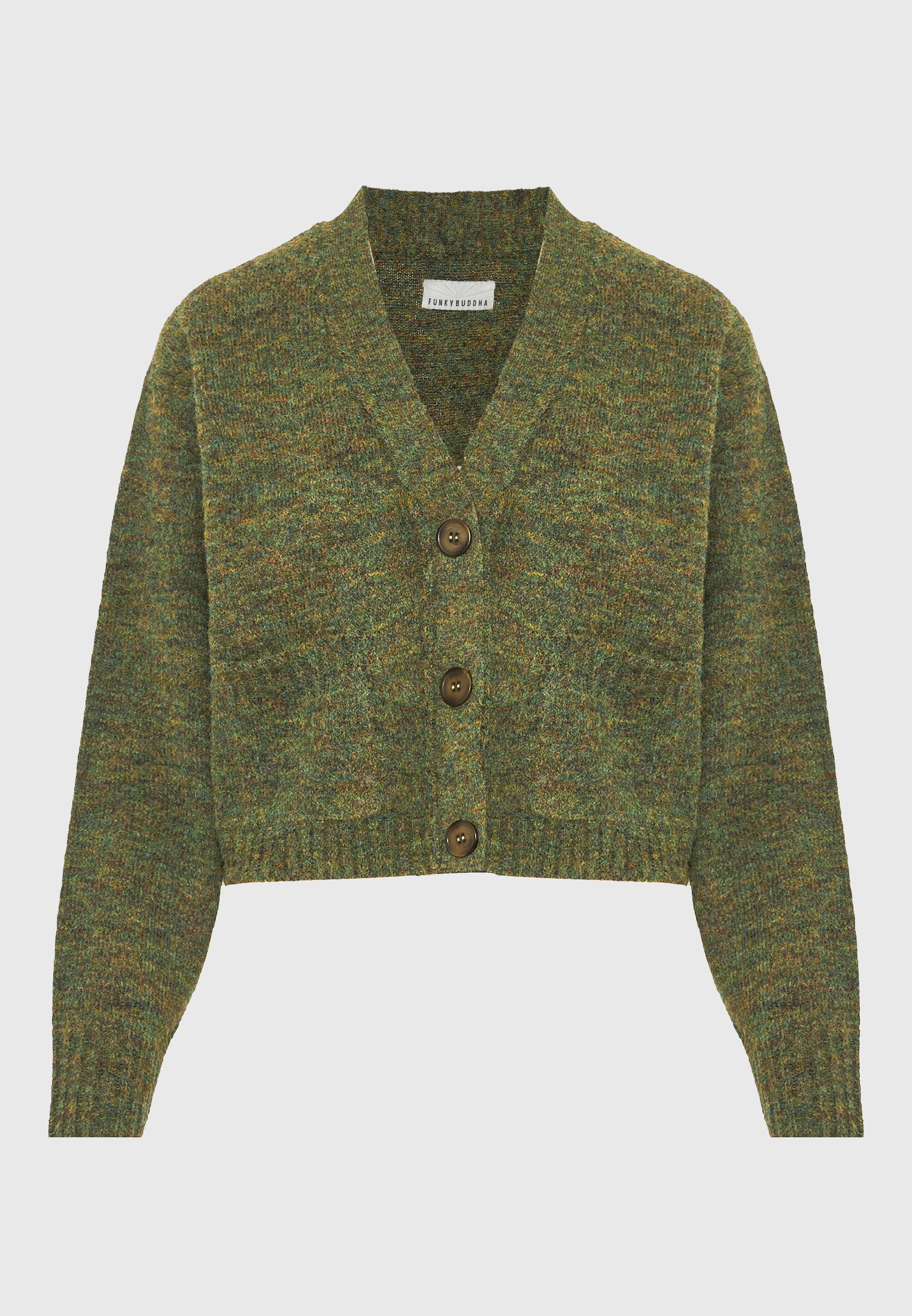 Women's Knitwear Funky Buddha Khaki