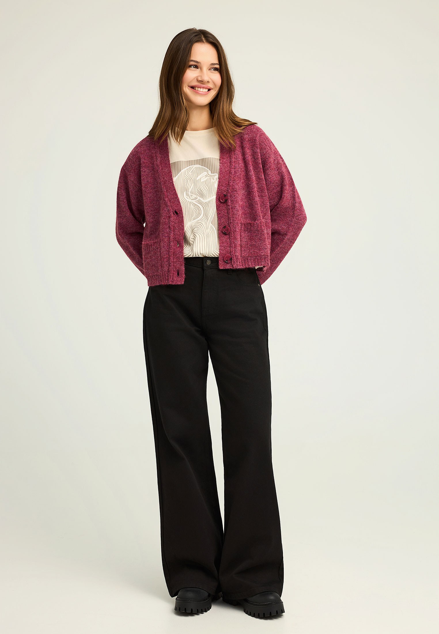 Women's Knitwear Funky Buddha Red