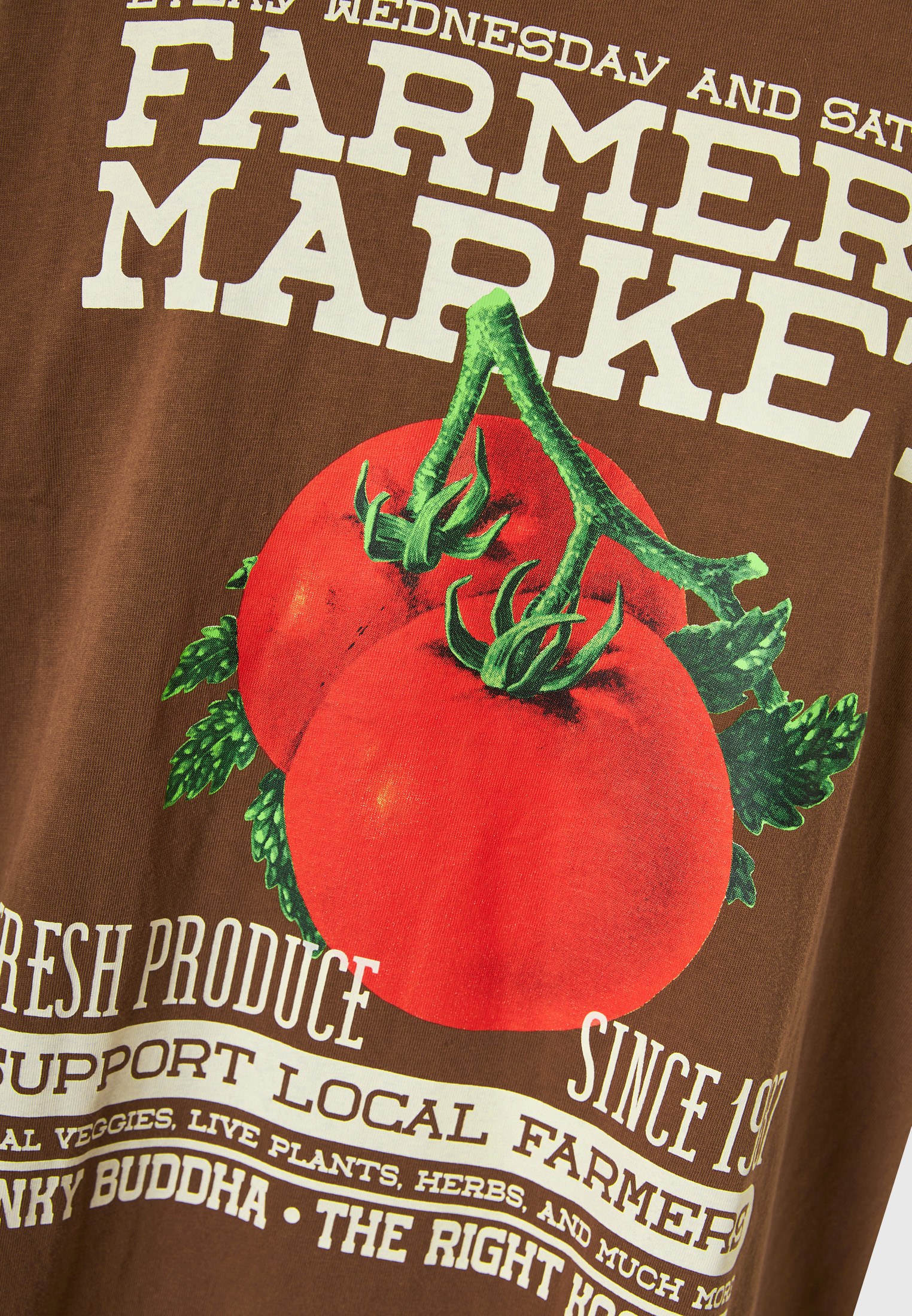 T-shirt με τύπωμα "Farmers' market"