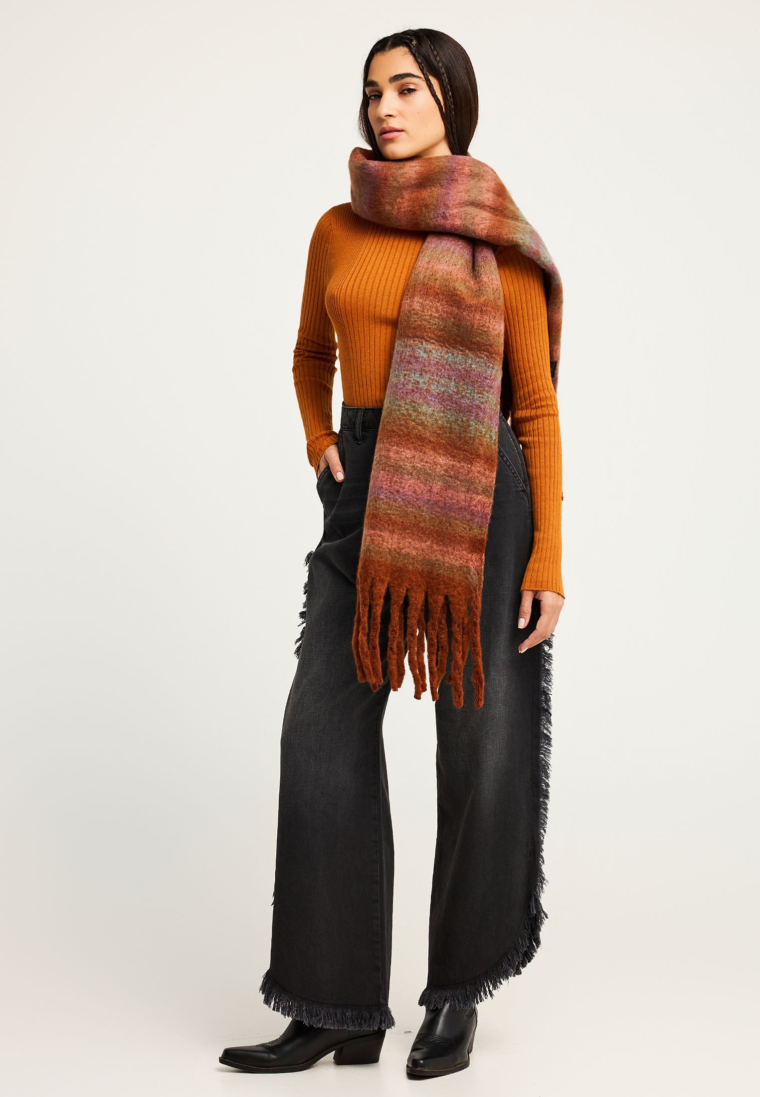 Women's Knitwear Funky Buddha Orange