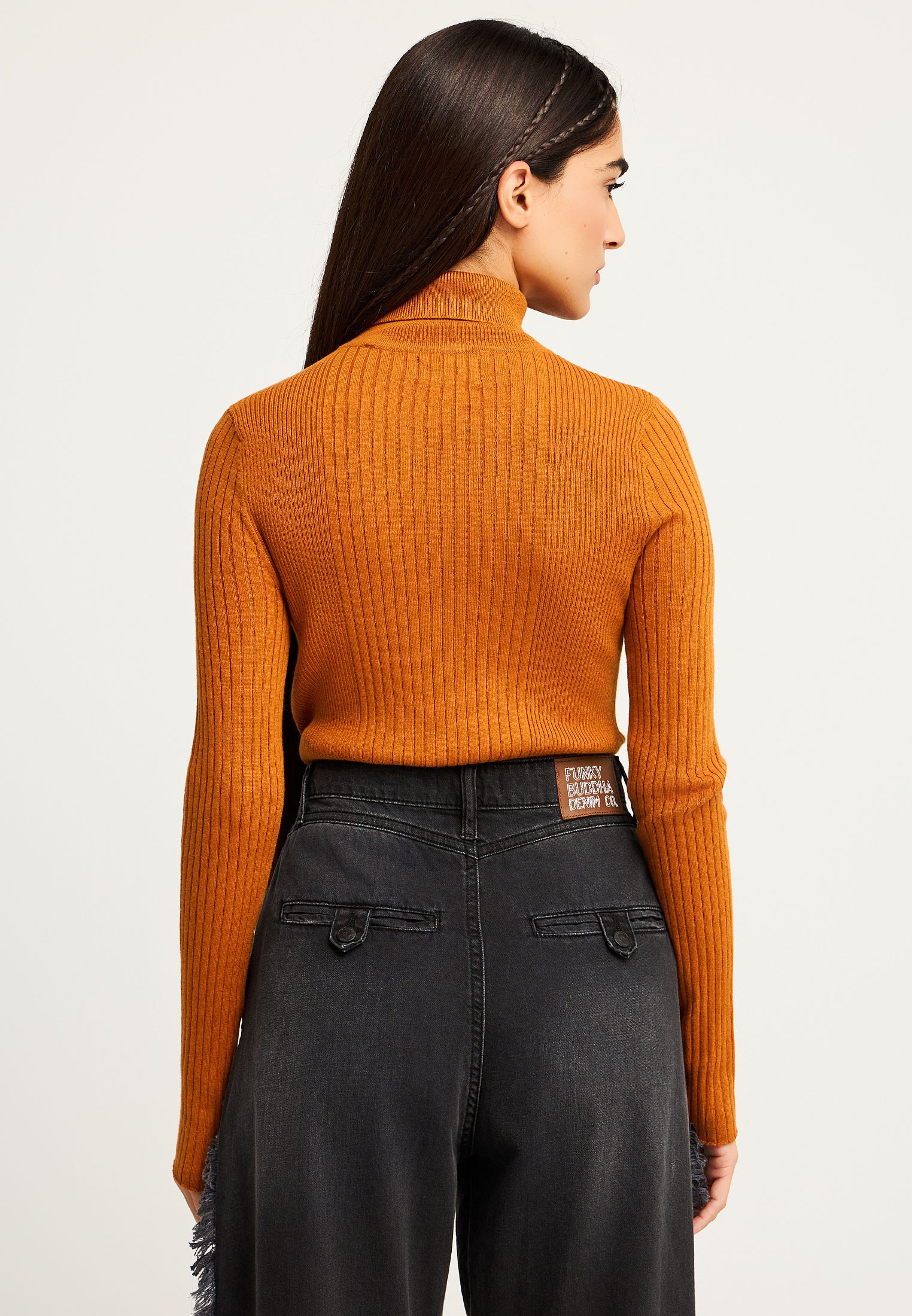 Women's Knitwear Funky Buddha Orange