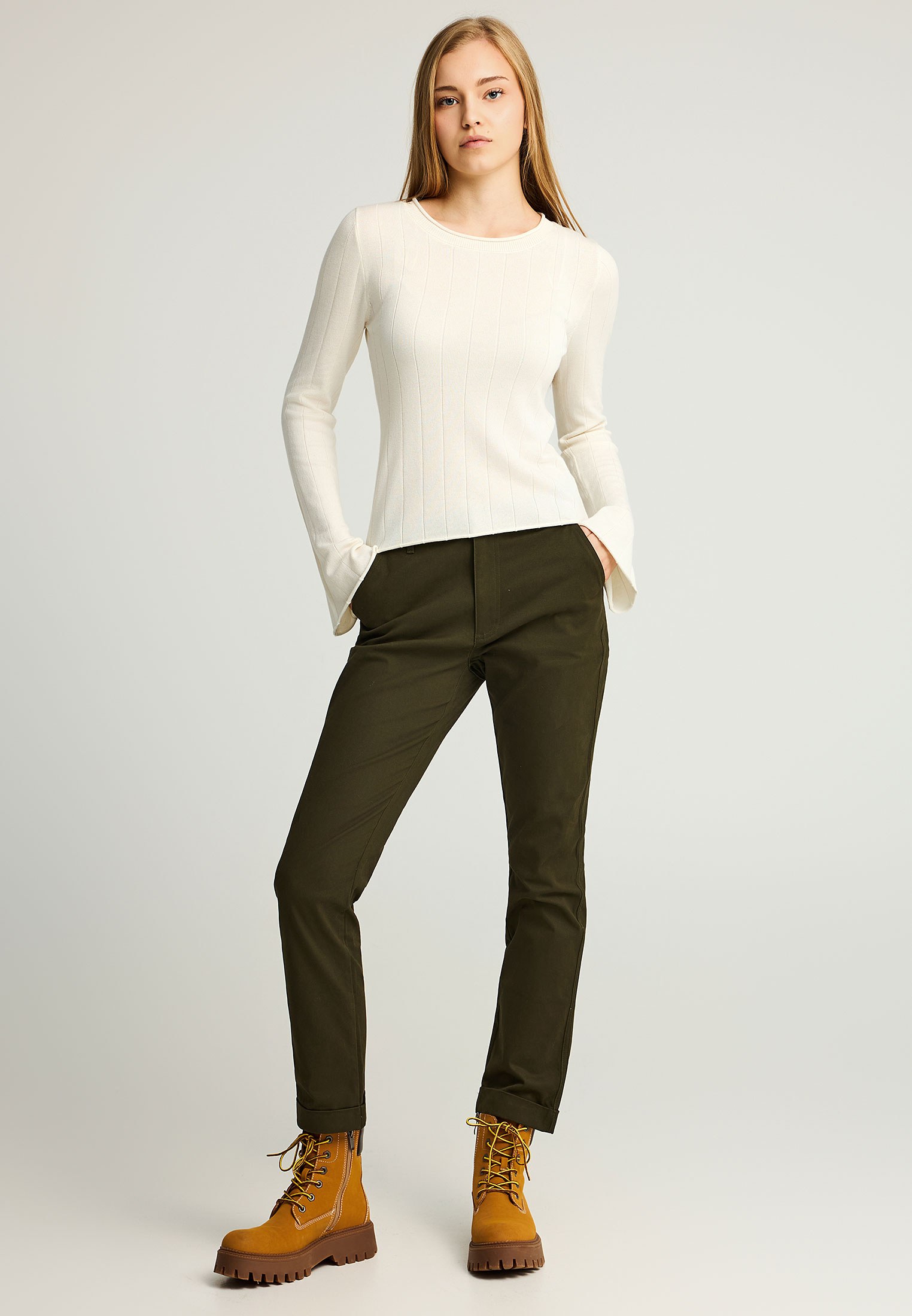 Women's Knitwear Funky Buddha White