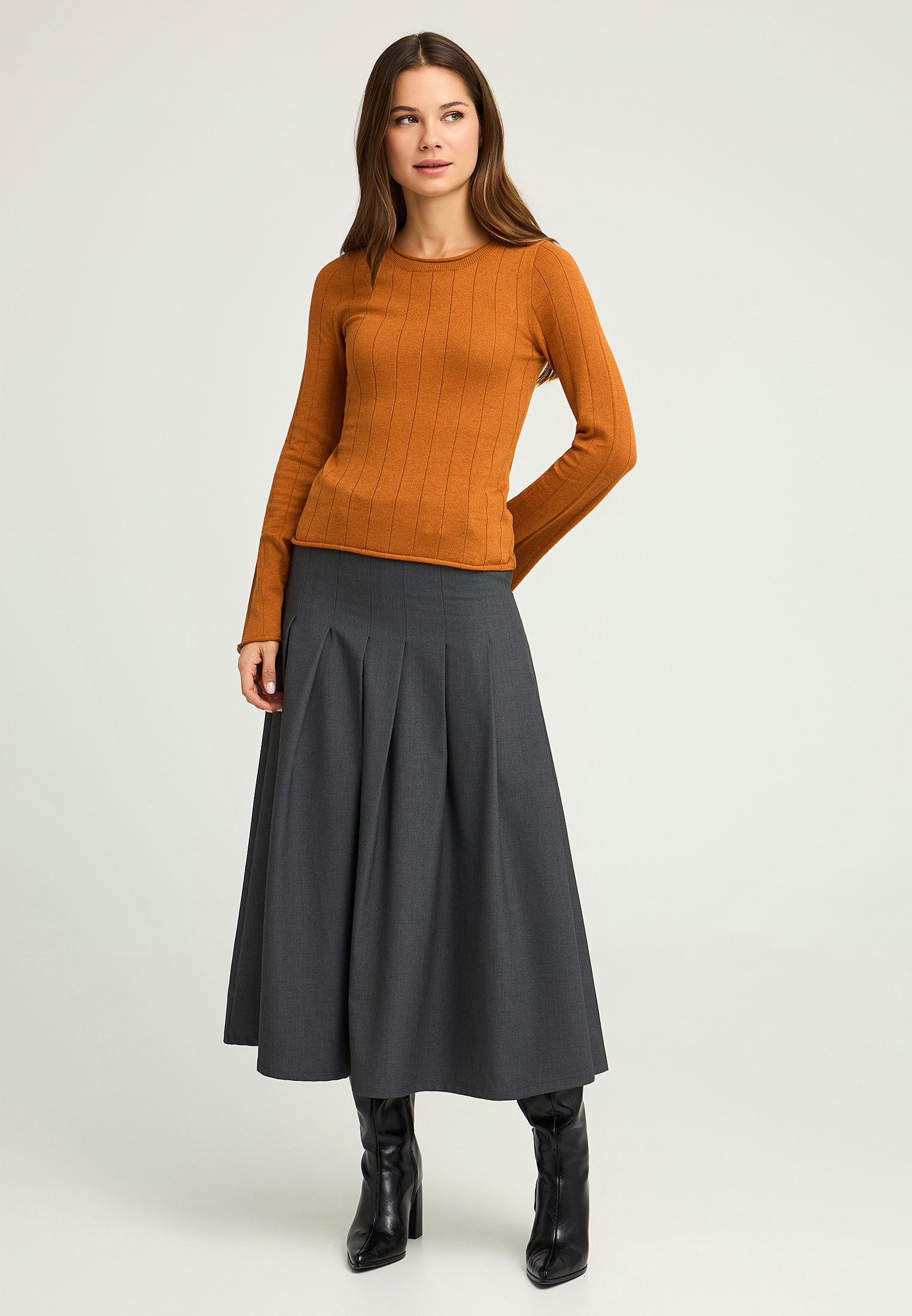 Women's Knitwear Funky Buddha Orange