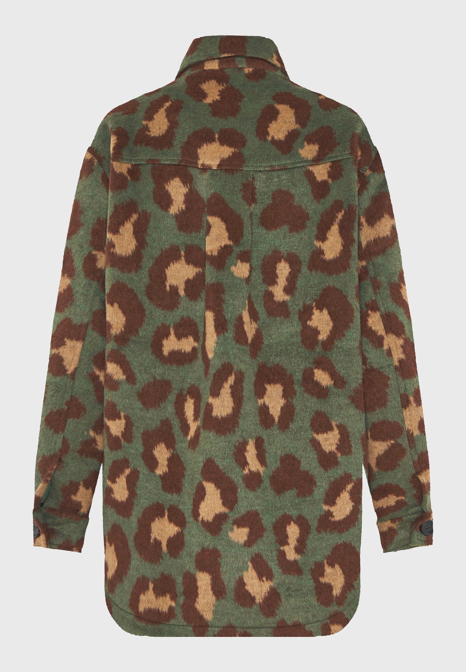 Λεοπάρ faux fur τζάκετ φωτογραφία