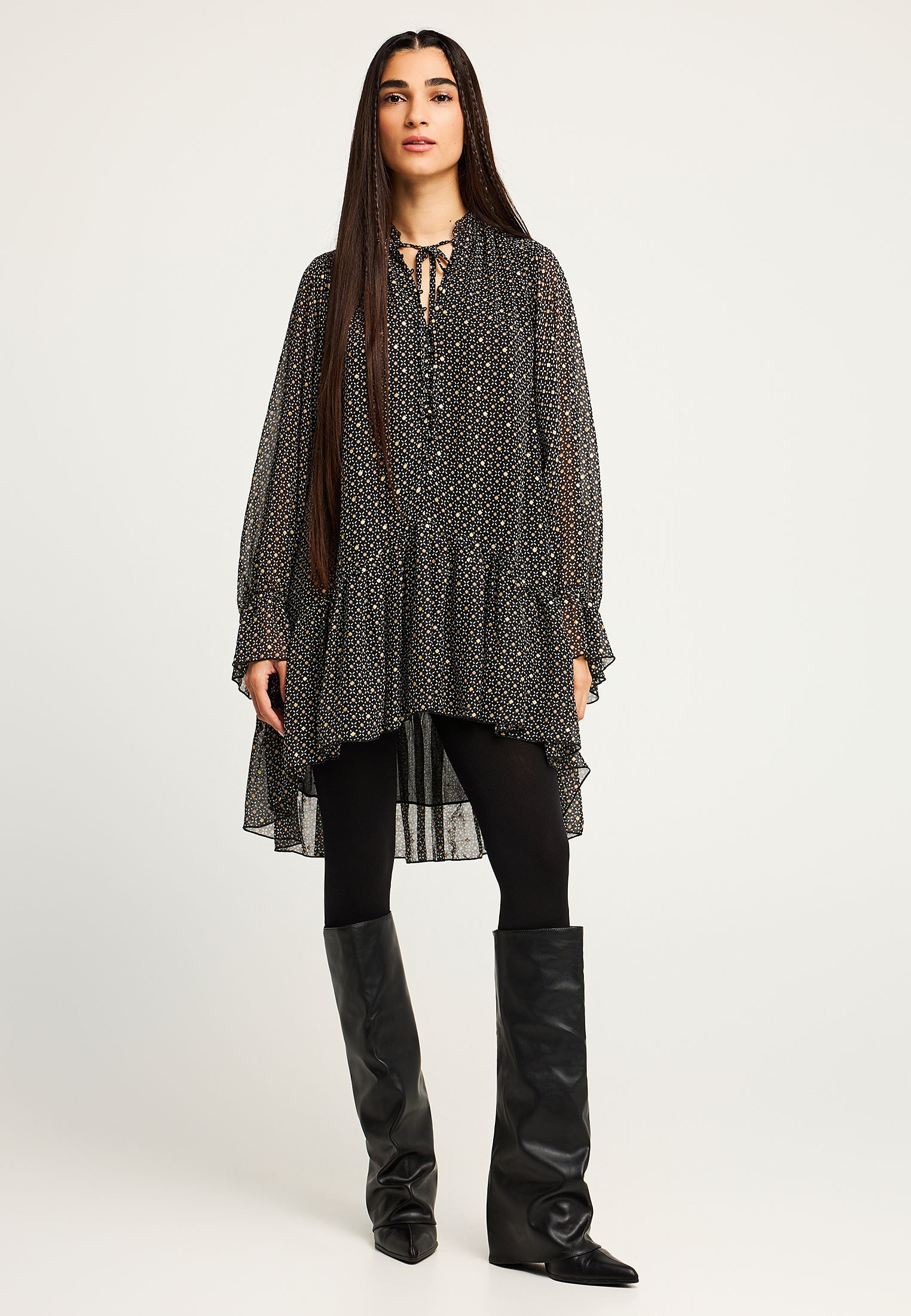 Loose fit mini φόρεμα φωτογραφία