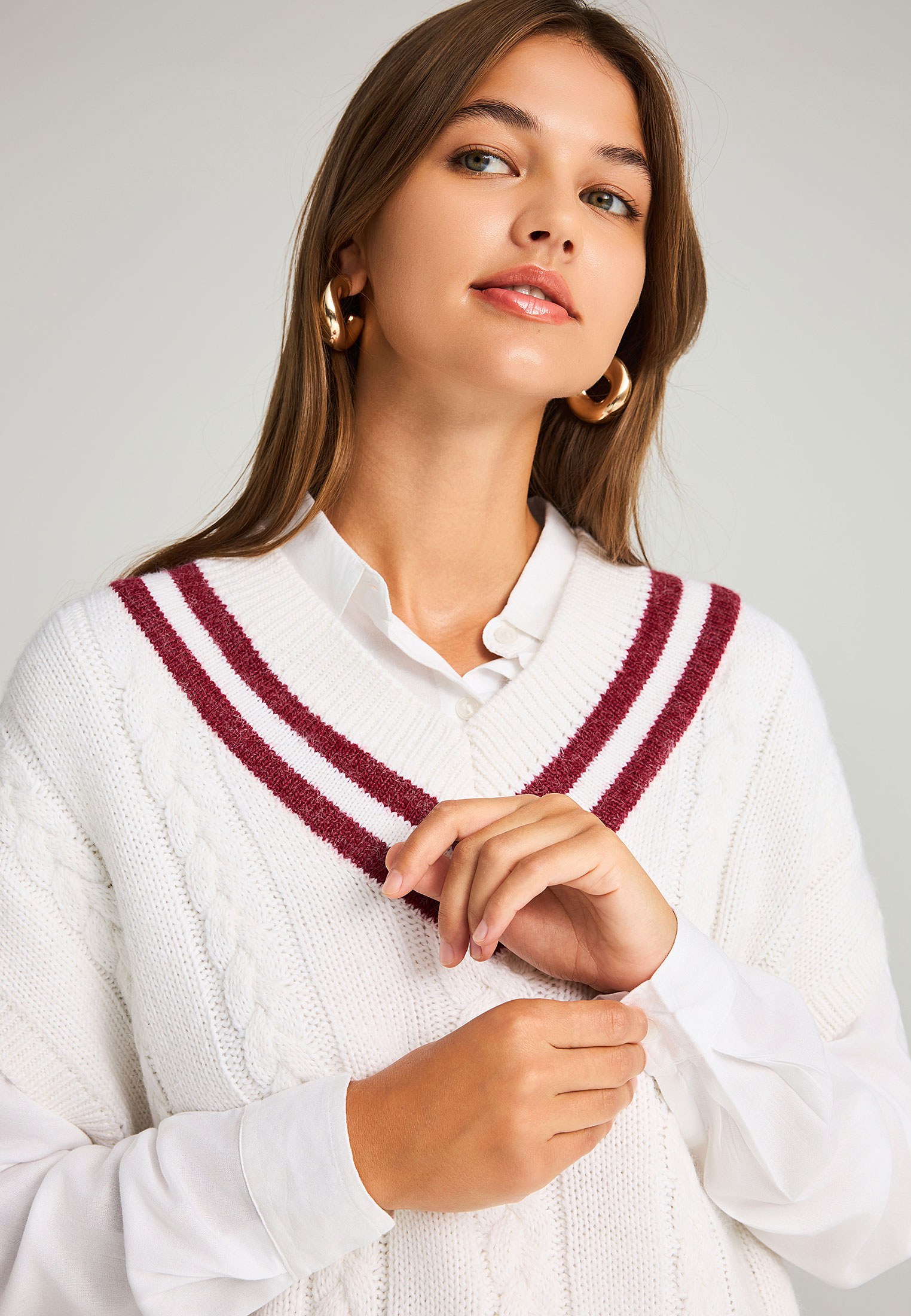 Women's Knitwear Funky Buddha White