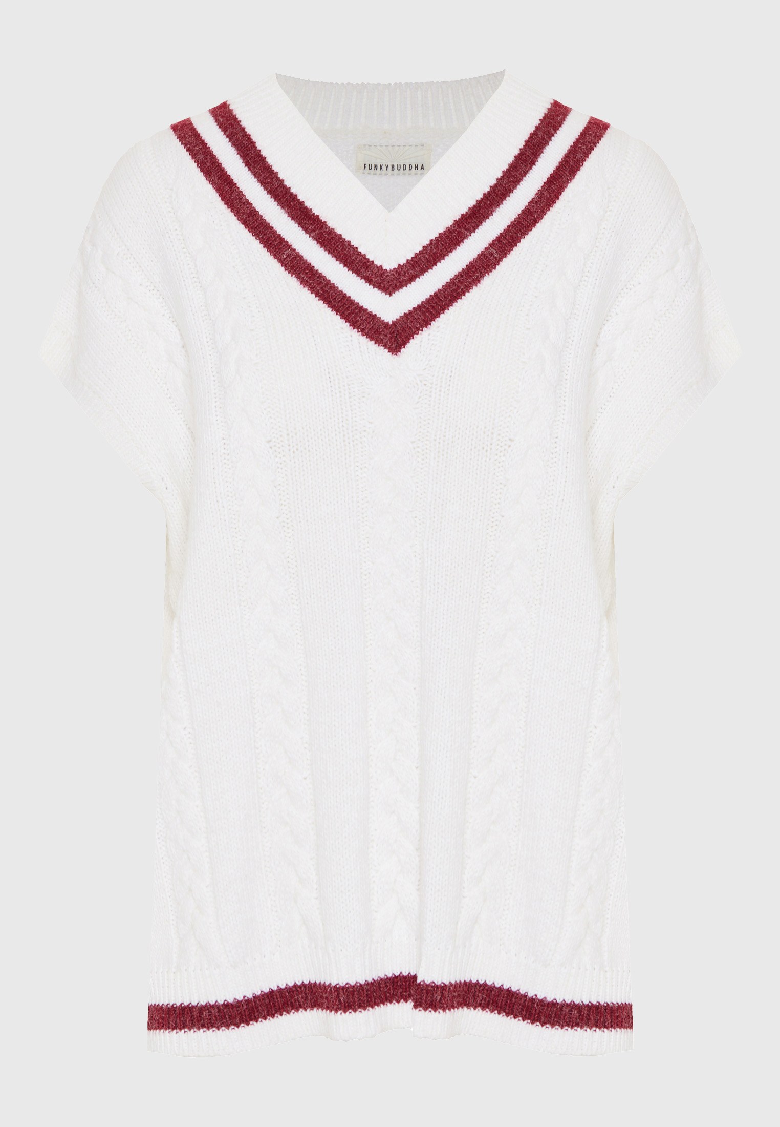 Women's Knitwear Funky Buddha White