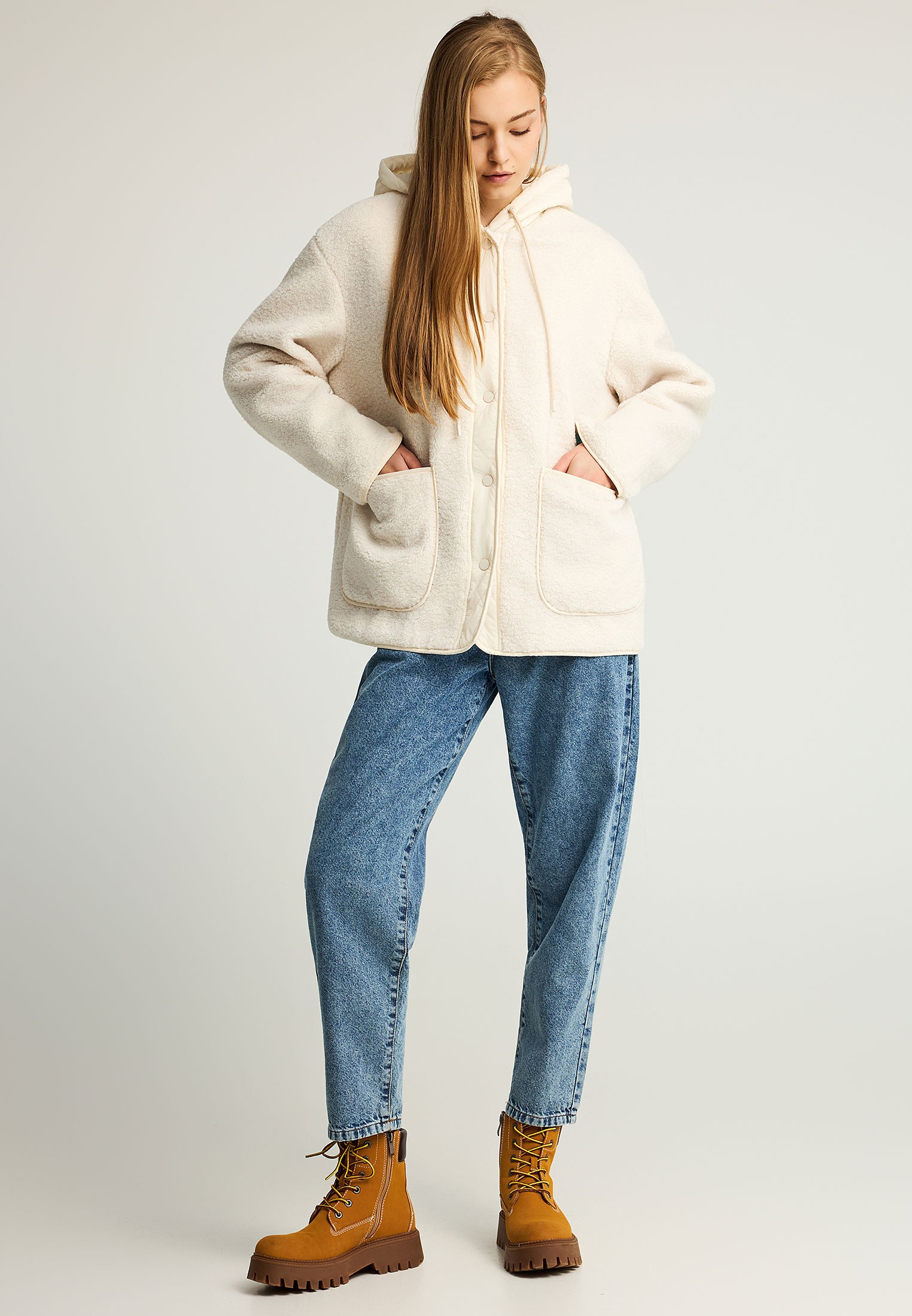 Women's Jackets Funky Buddha White