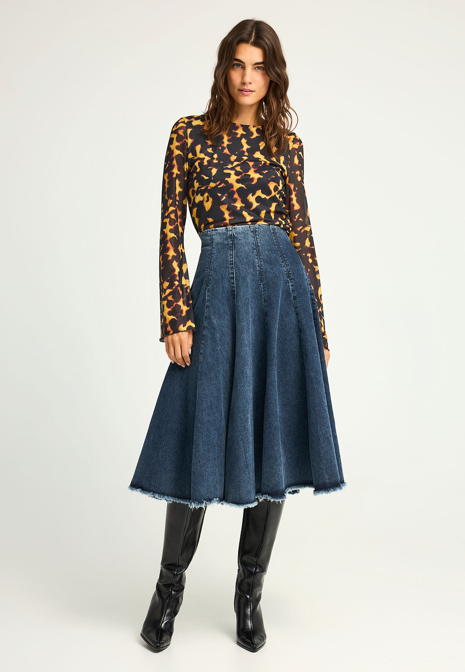 Women's Skirts Funky Buddha Blue