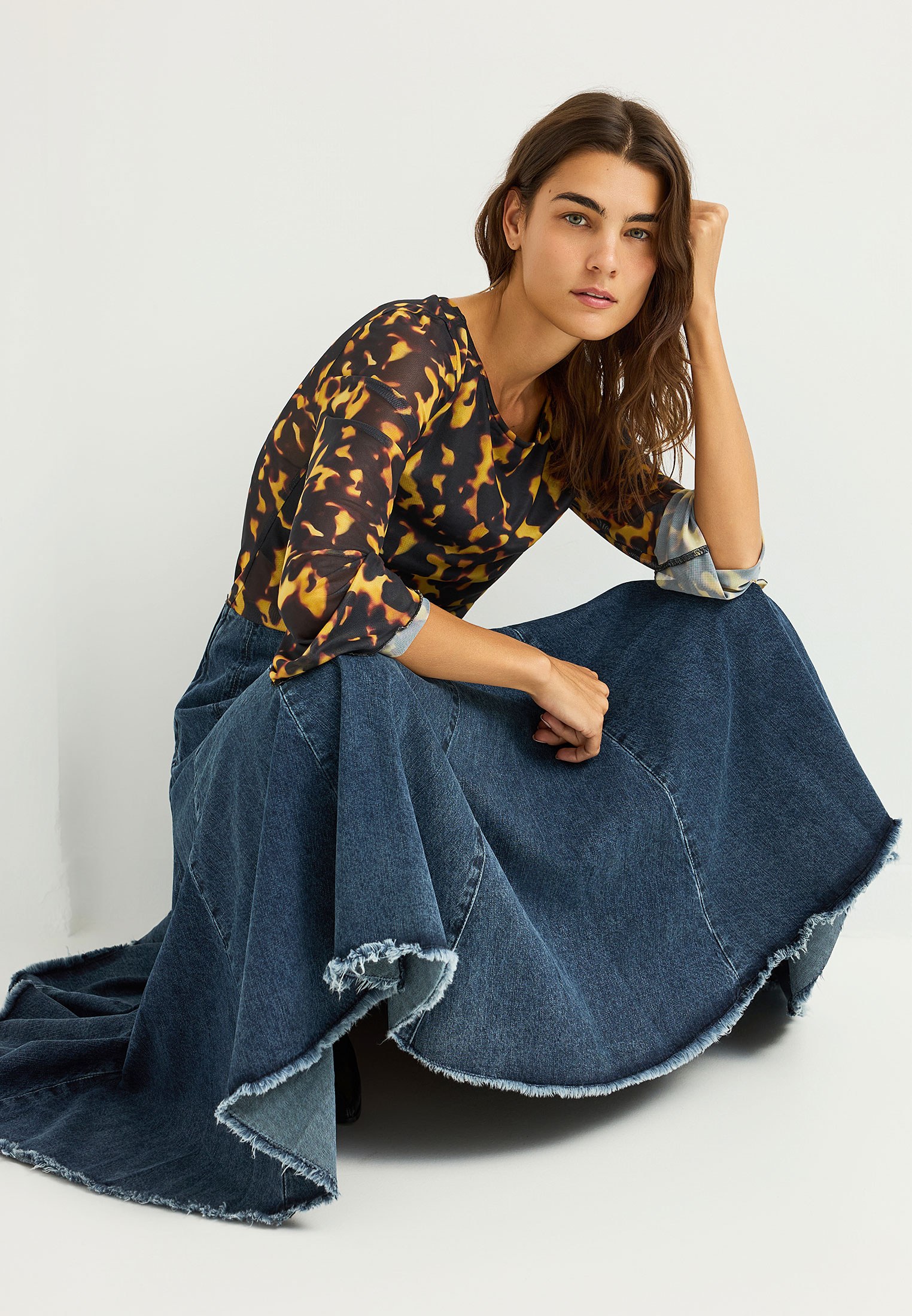 Women's Skirts Funky Buddha Blue