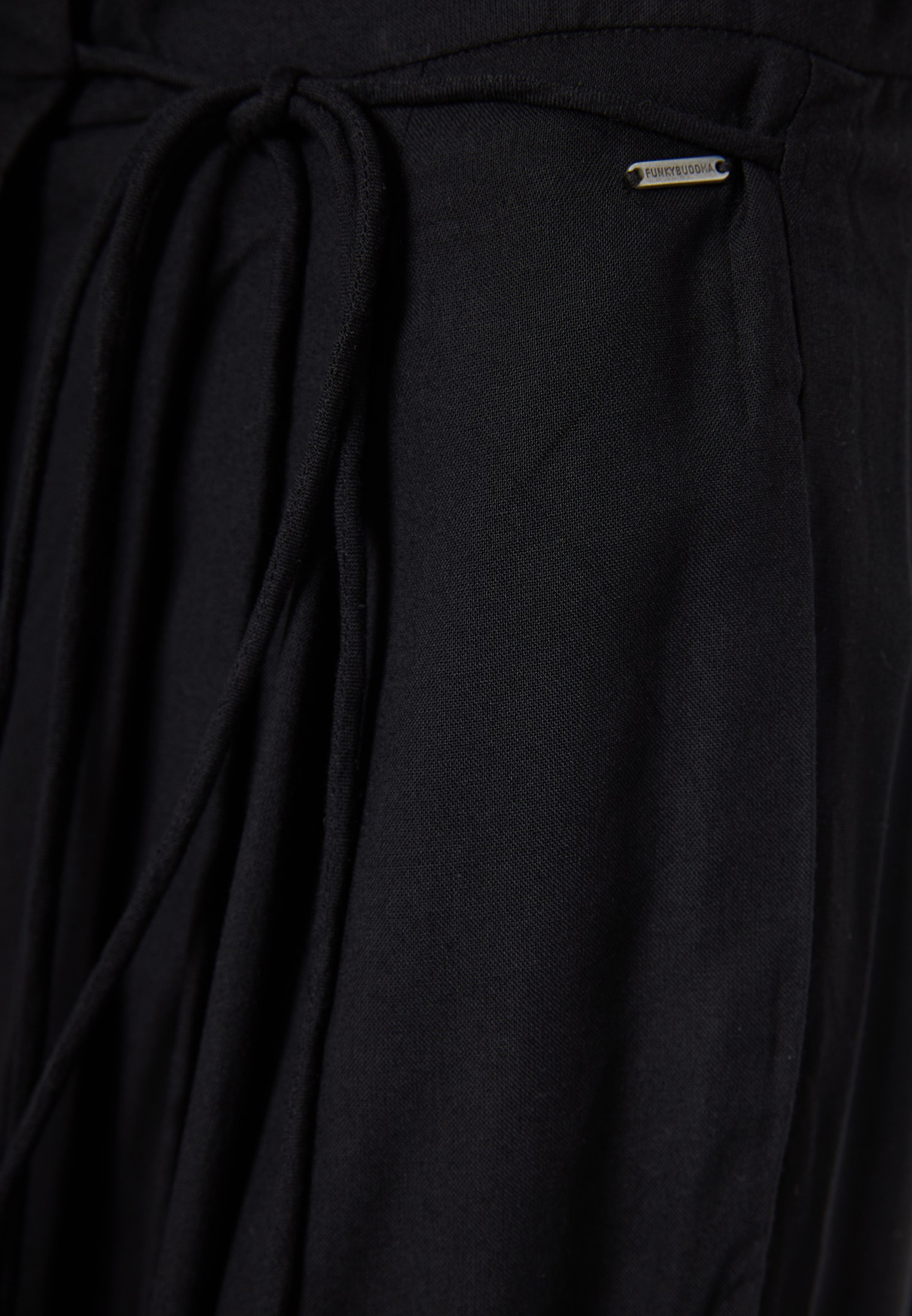 Γυναικεία παντελόνα απο βισκόζη με κρουαζέ δέσιμο φωτογραφία