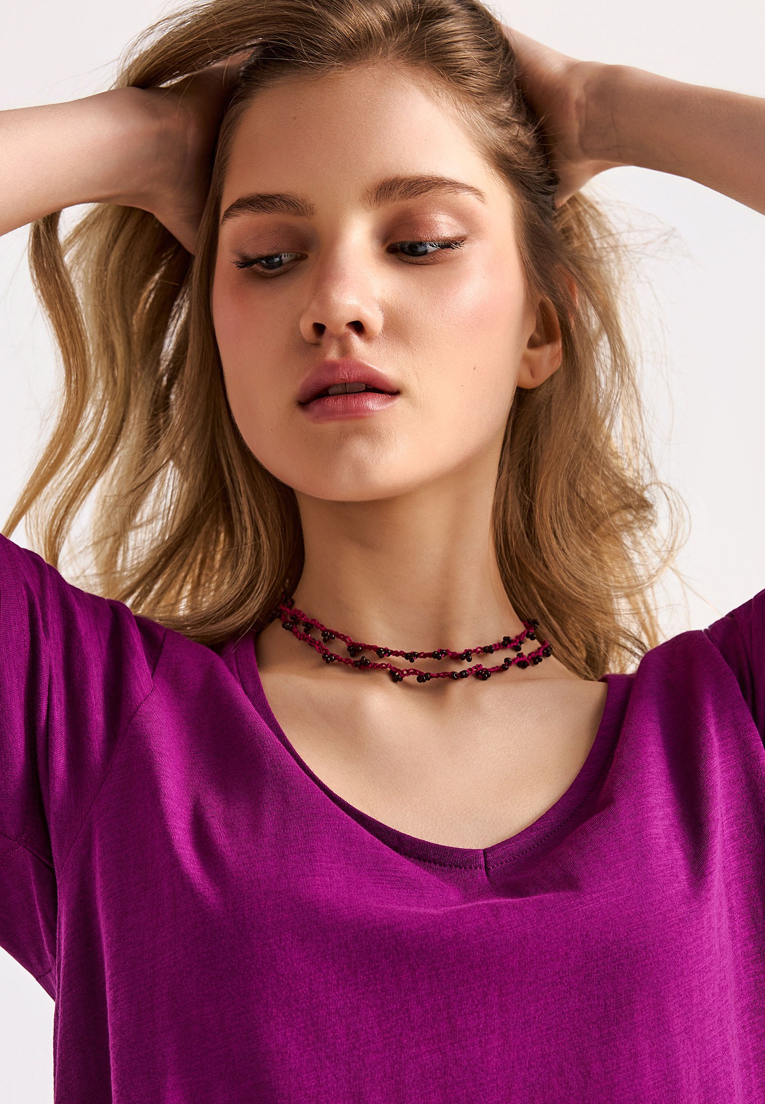 Women's T-Shirts Funky Buddha Purple