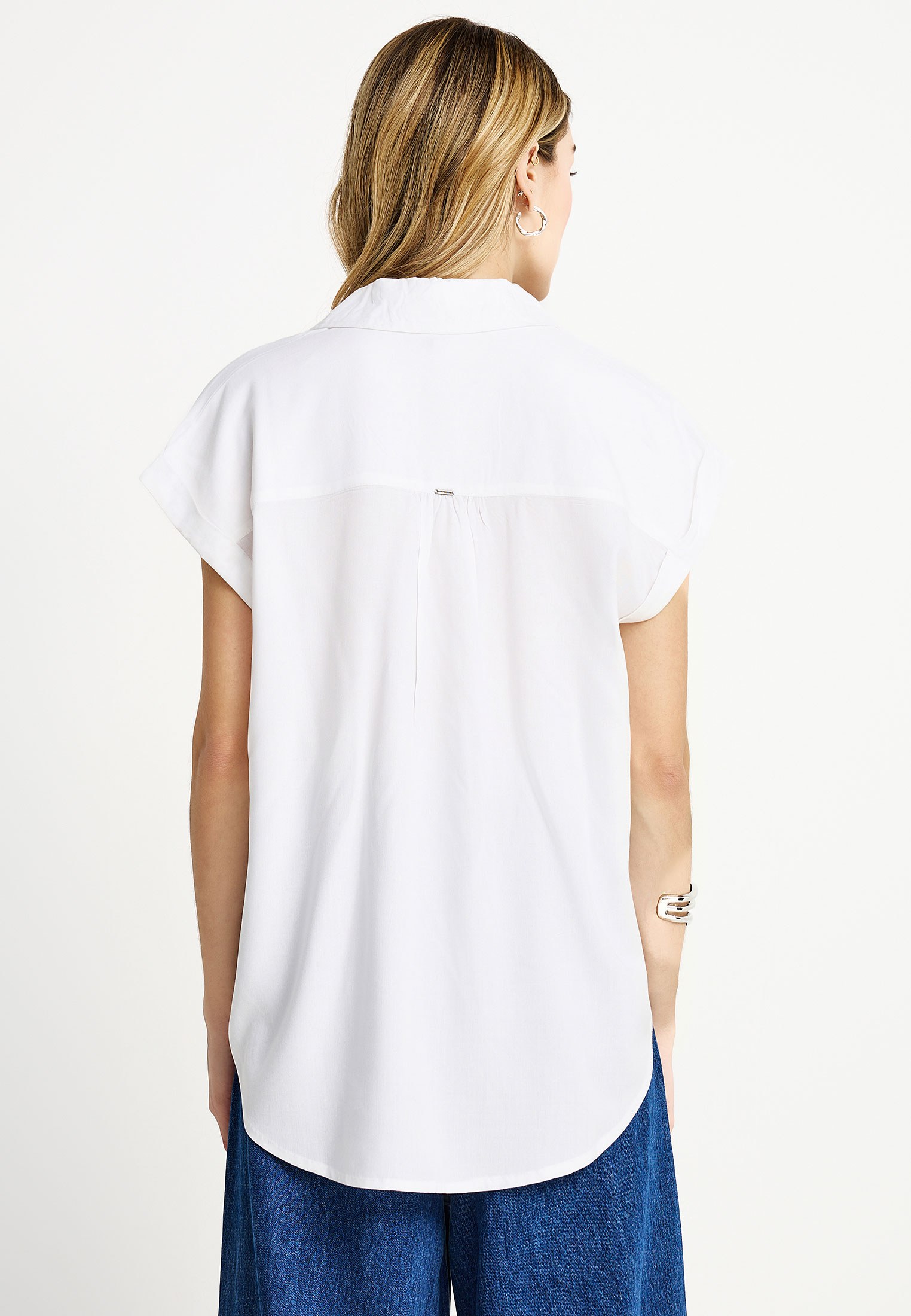 Women's Shirts Funky Buddha White