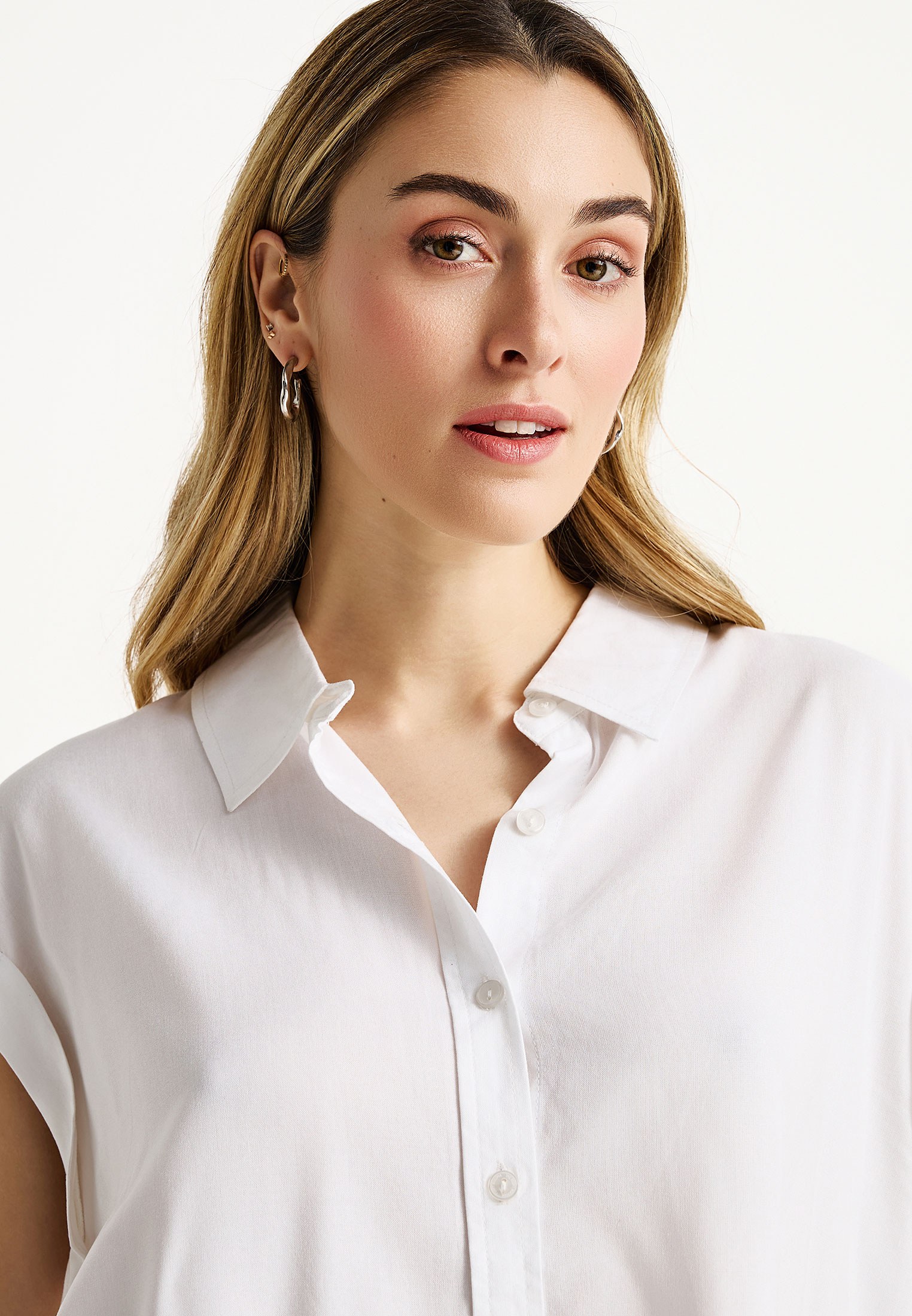 Women's Shirts Funky Buddha White