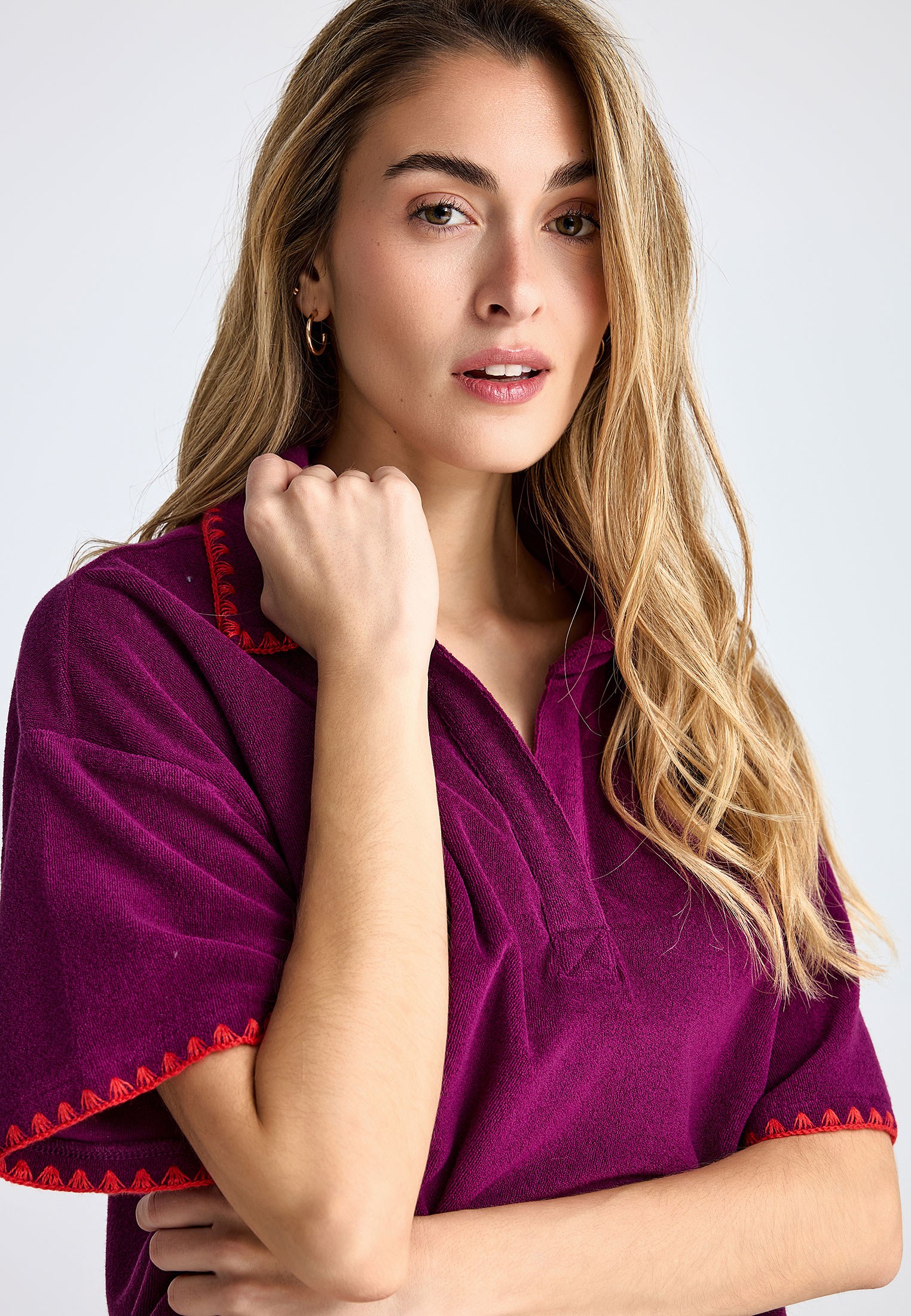 Women's Blouses Funky Buddha Purple