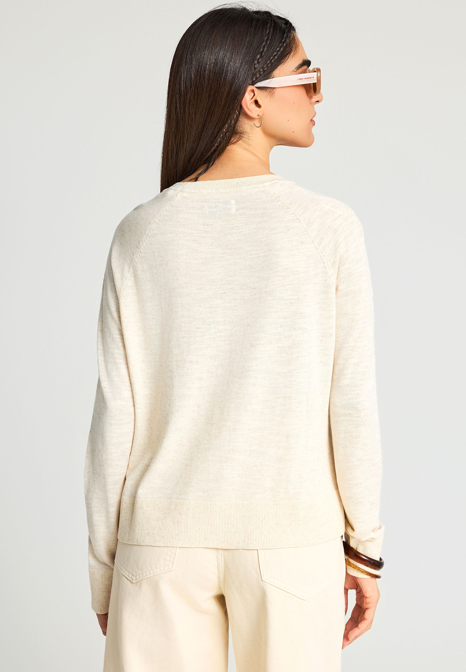 Women's Knitwear Funky Buddha White