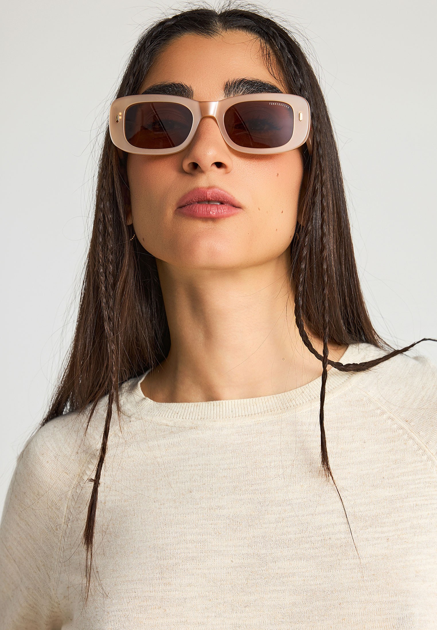 Women's Knitwear Funky Buddha White