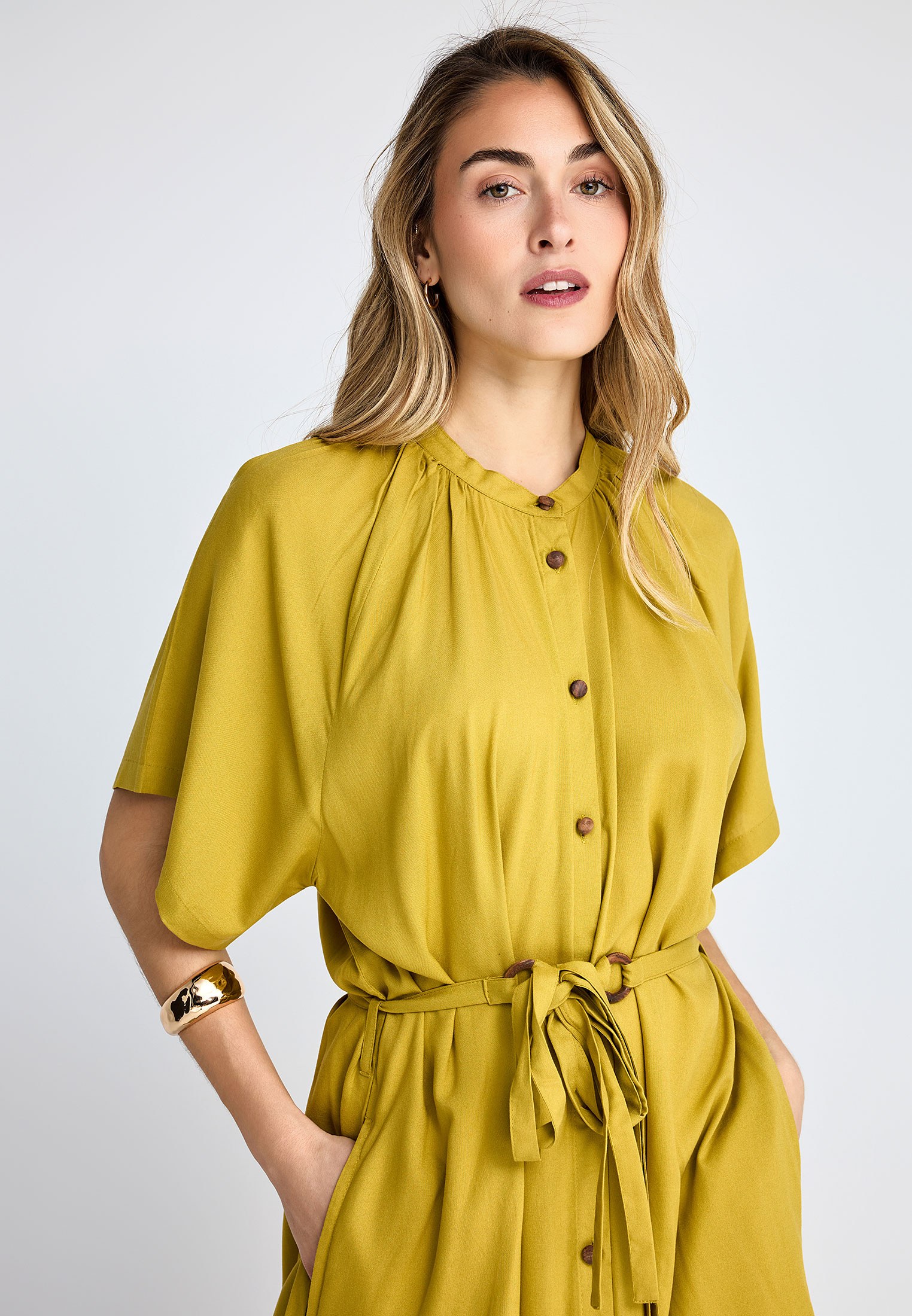 Women's Dresses Funky Buddha Yellow