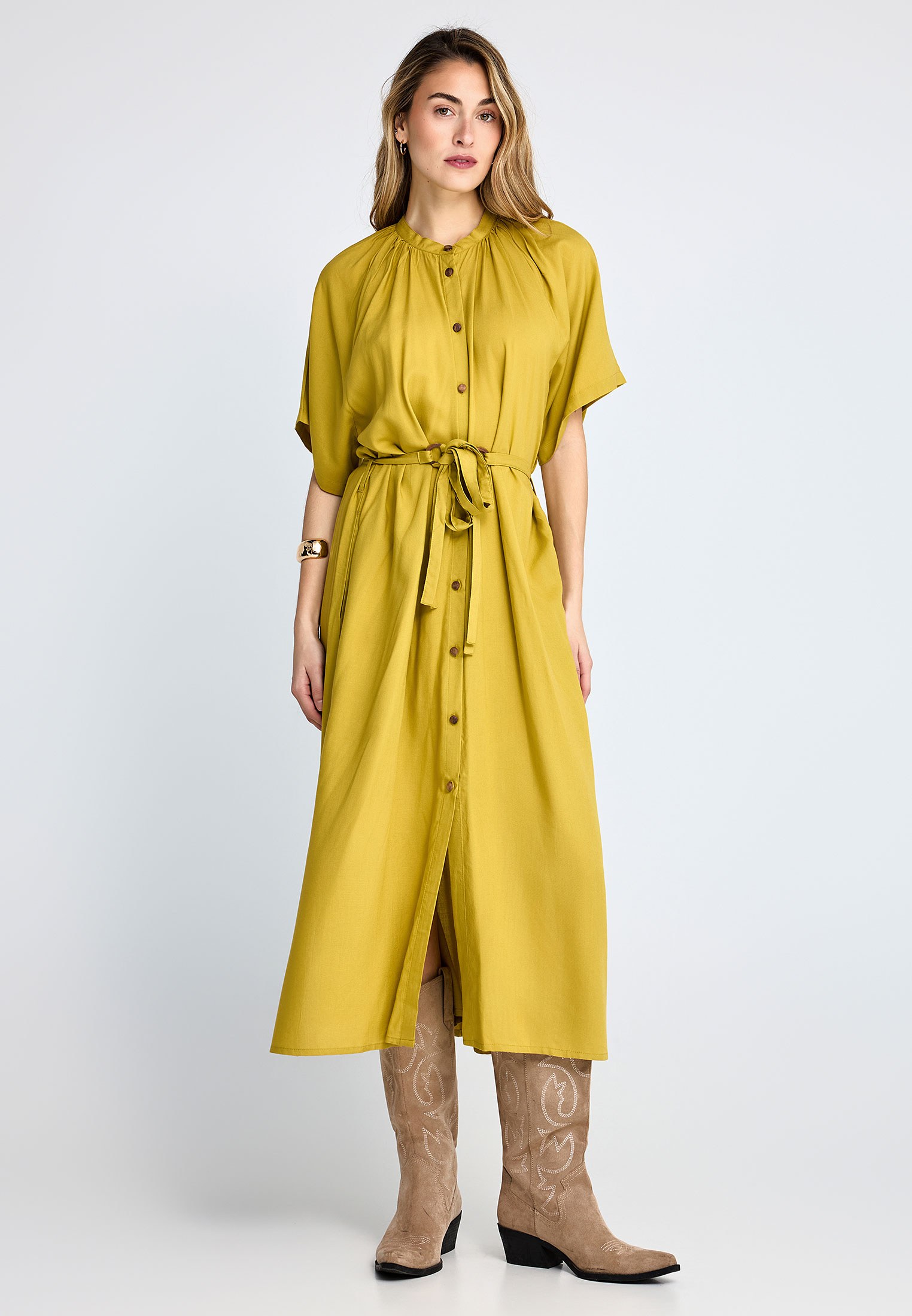 Women's Dresses Funky Buddha Yellow