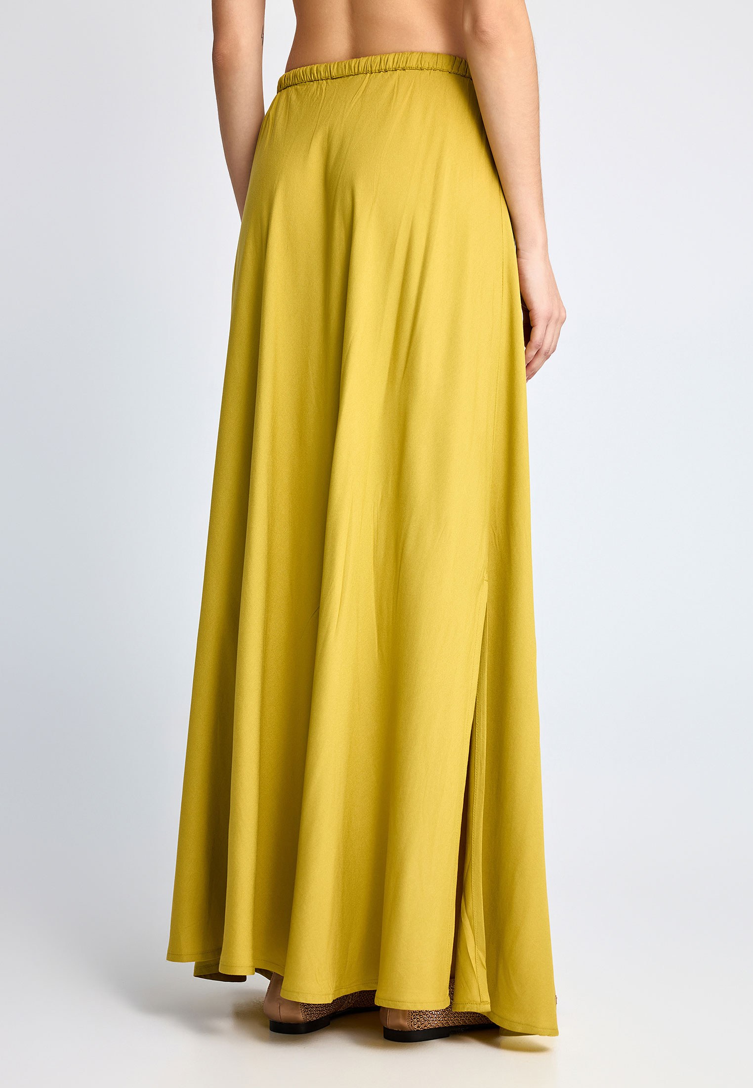 Women's Midi Skirts Funky Buddha Yellow