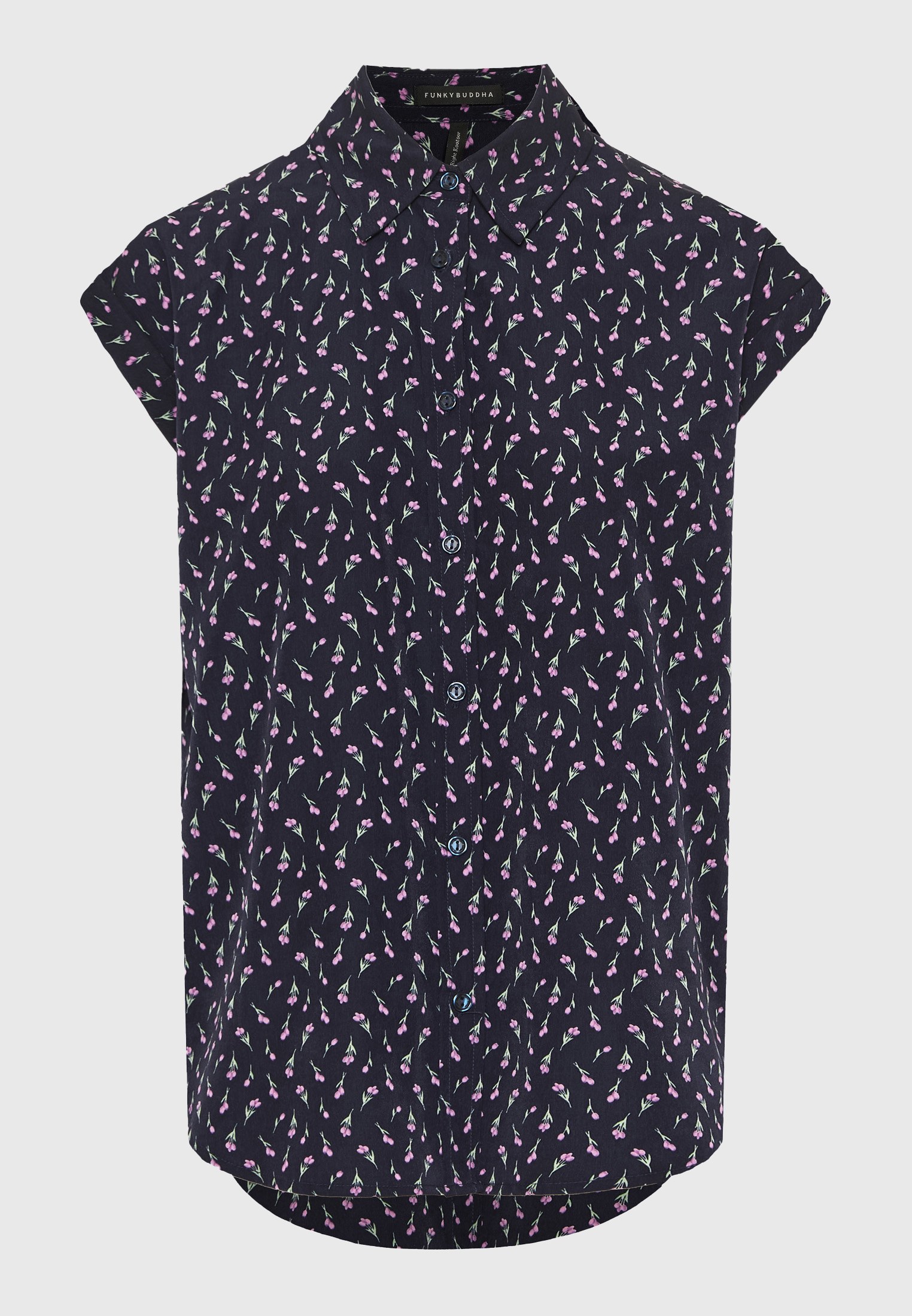 Women's Shirts Funky Buddha Navy