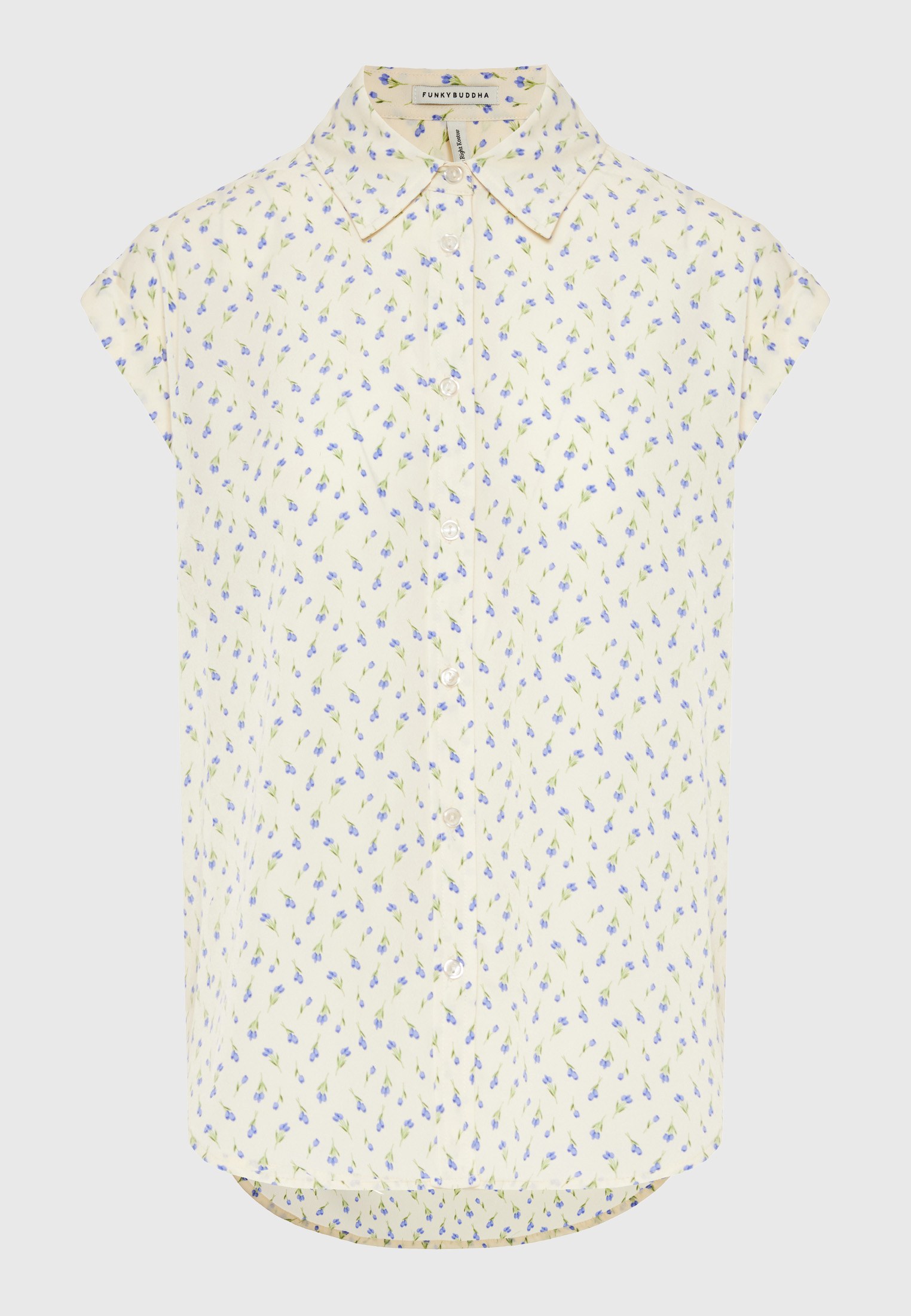 Women's Shirts Funky Buddha White