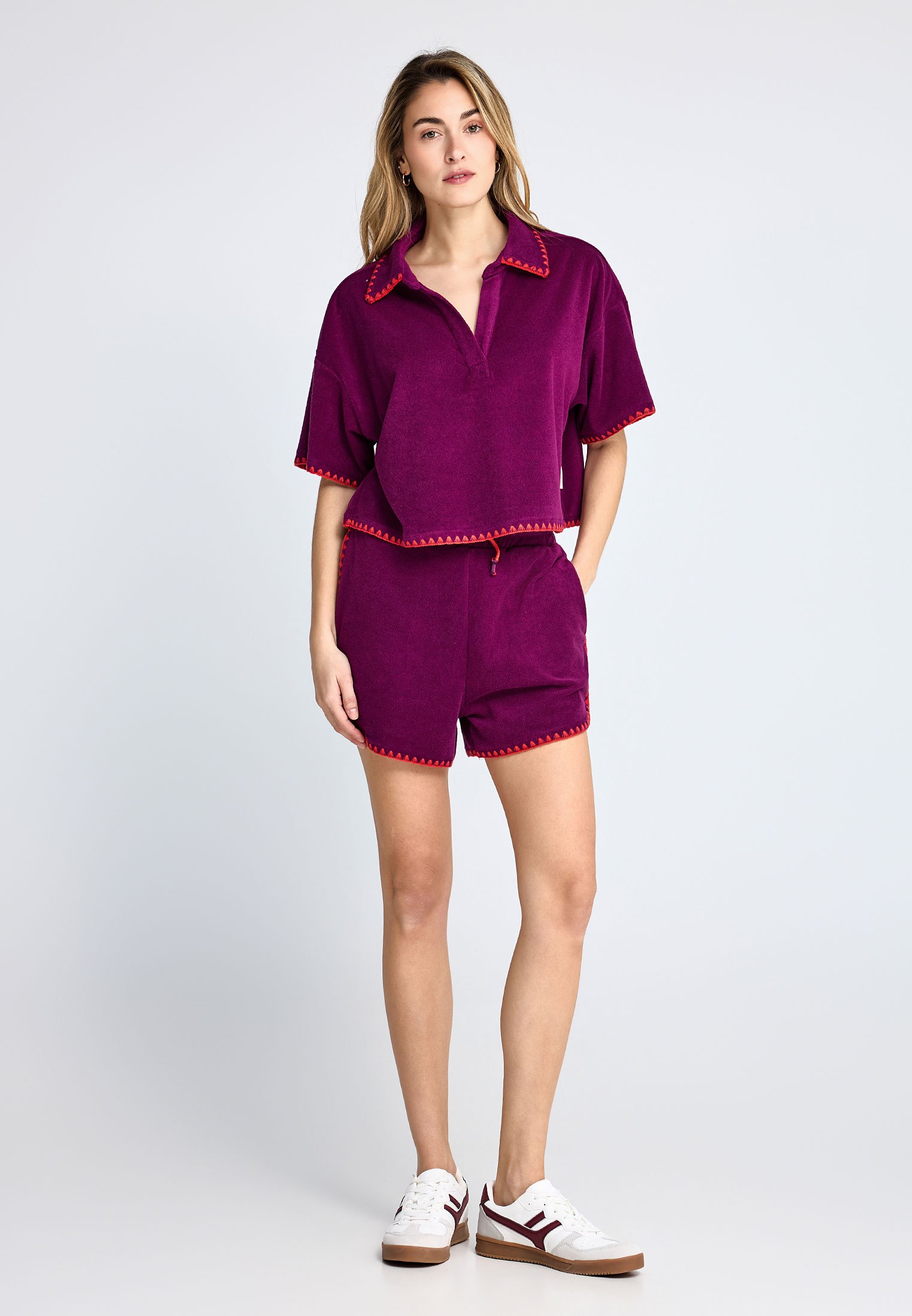 Women's Shorts Funky Buddha Purple