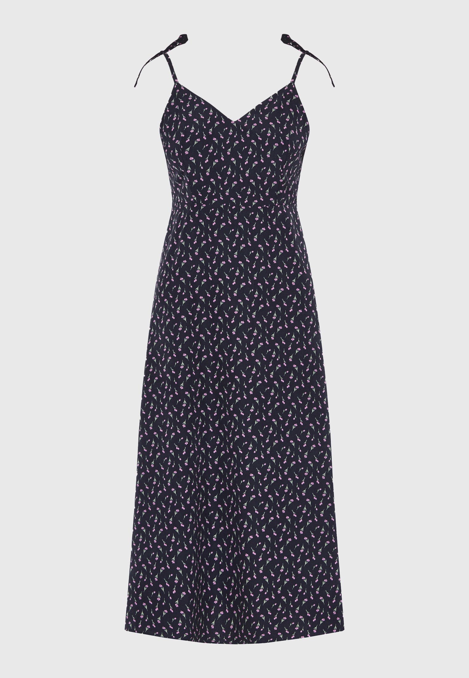 Γυναικείο midi φλοράλ φόρεμα