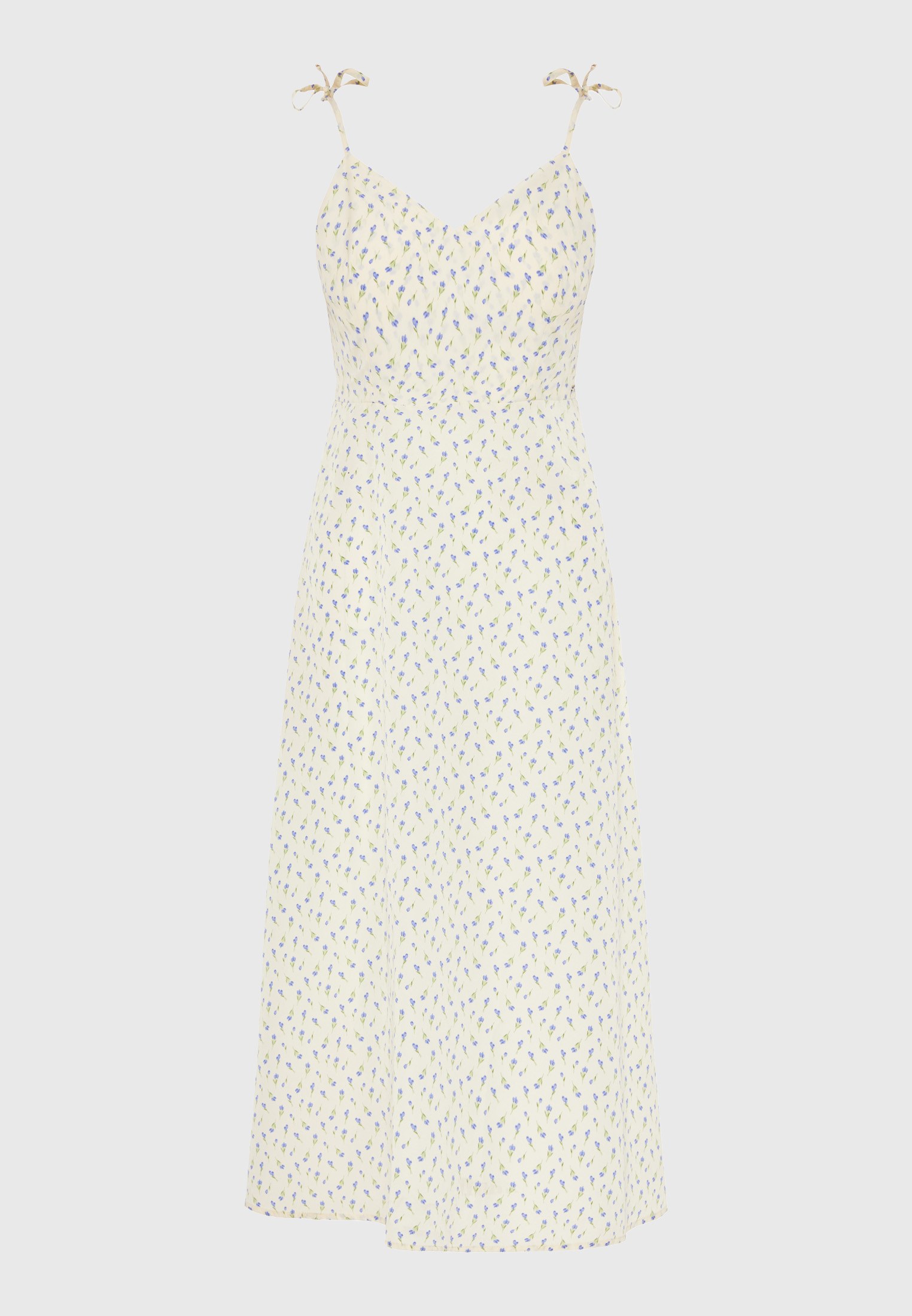 FUNKY BUDDHA - ΣΗΜΑΝΤΙΚΟ: Σε περίπτωση διαφοράς τιμής από το κατάστημα ισχύει παντα και μόνο η τιμή του καταστήματος Γυναικείο midi φλοράλ φόρεμα