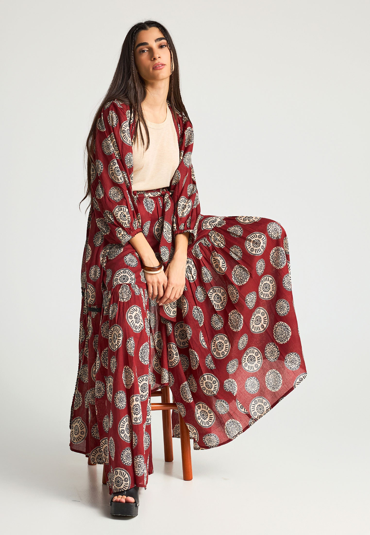 Women's Kimonos Funky Buddha Brown