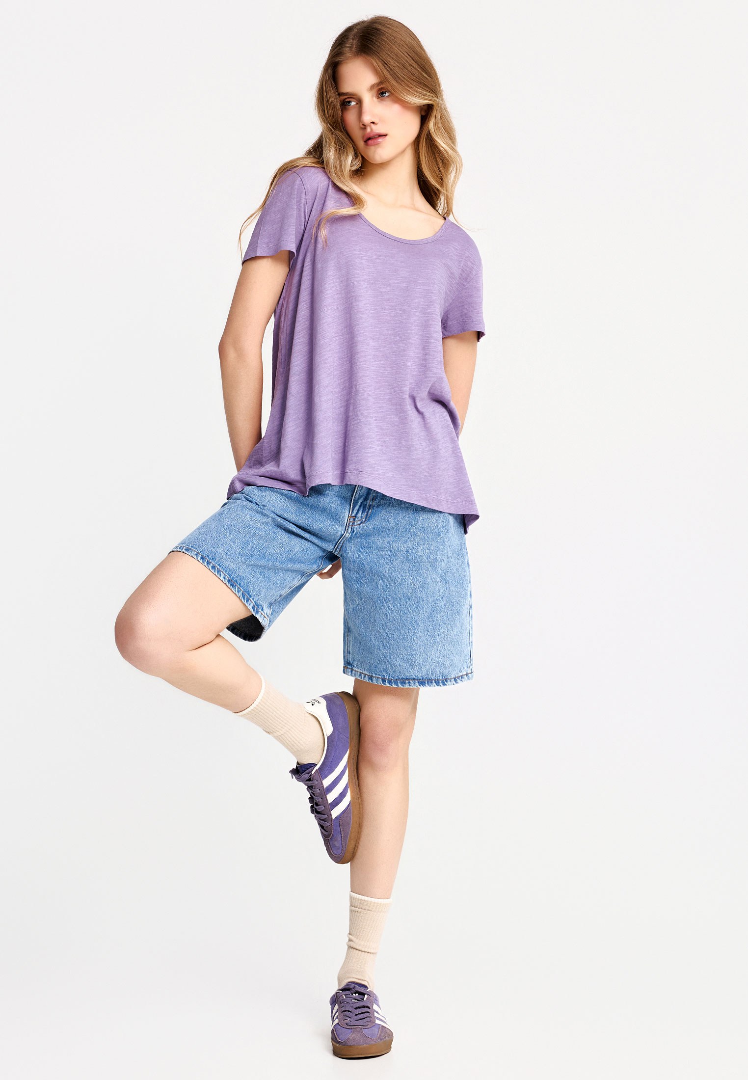 Women's T-Shirts Funky Buddha Purple