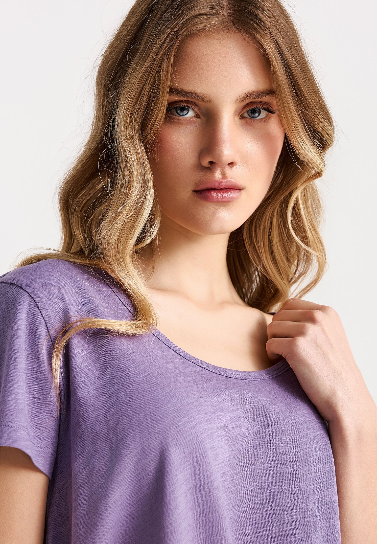 Women's T-Shirts Funky Buddha Purple