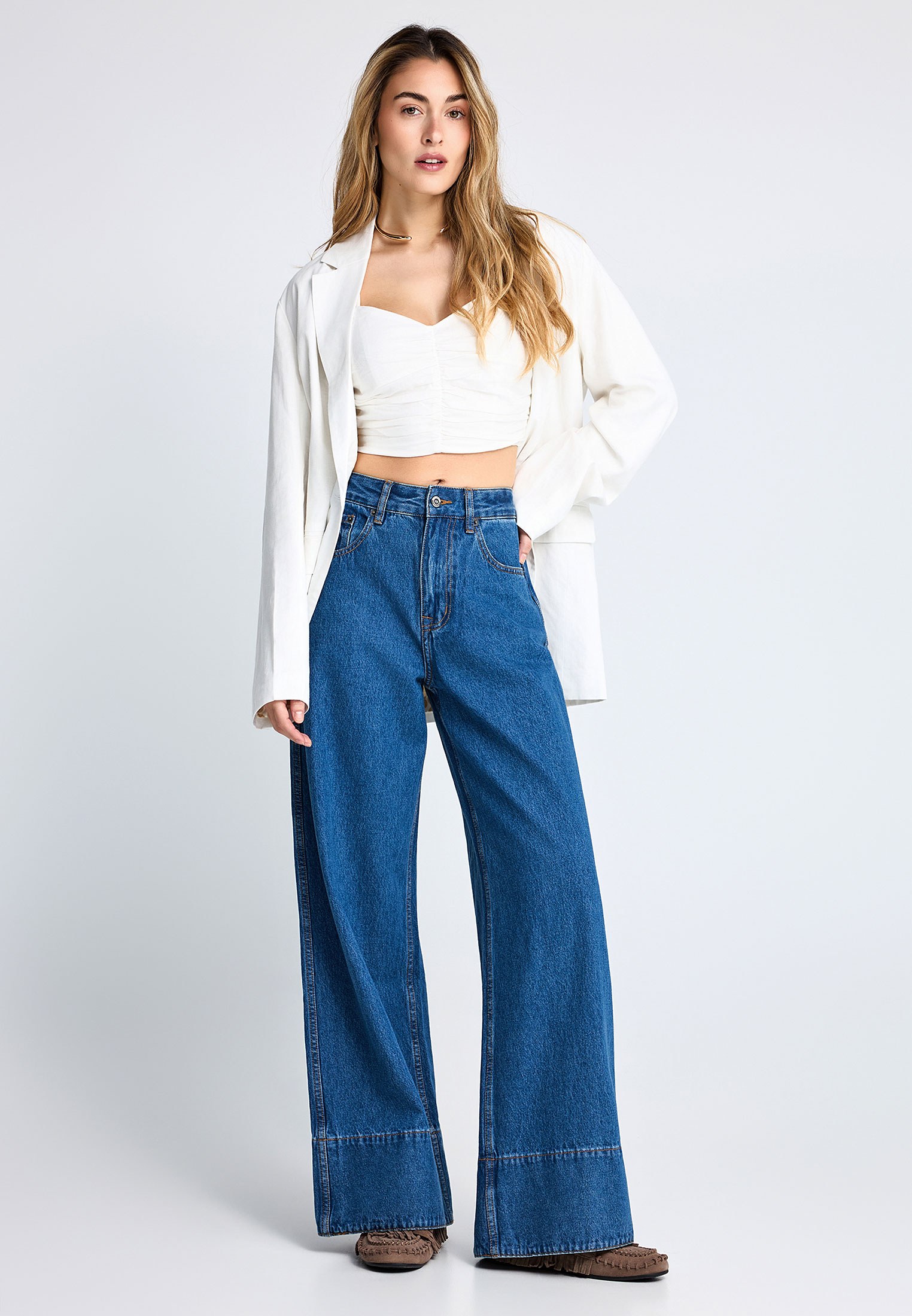 Women's Jackets Funky Buddha White