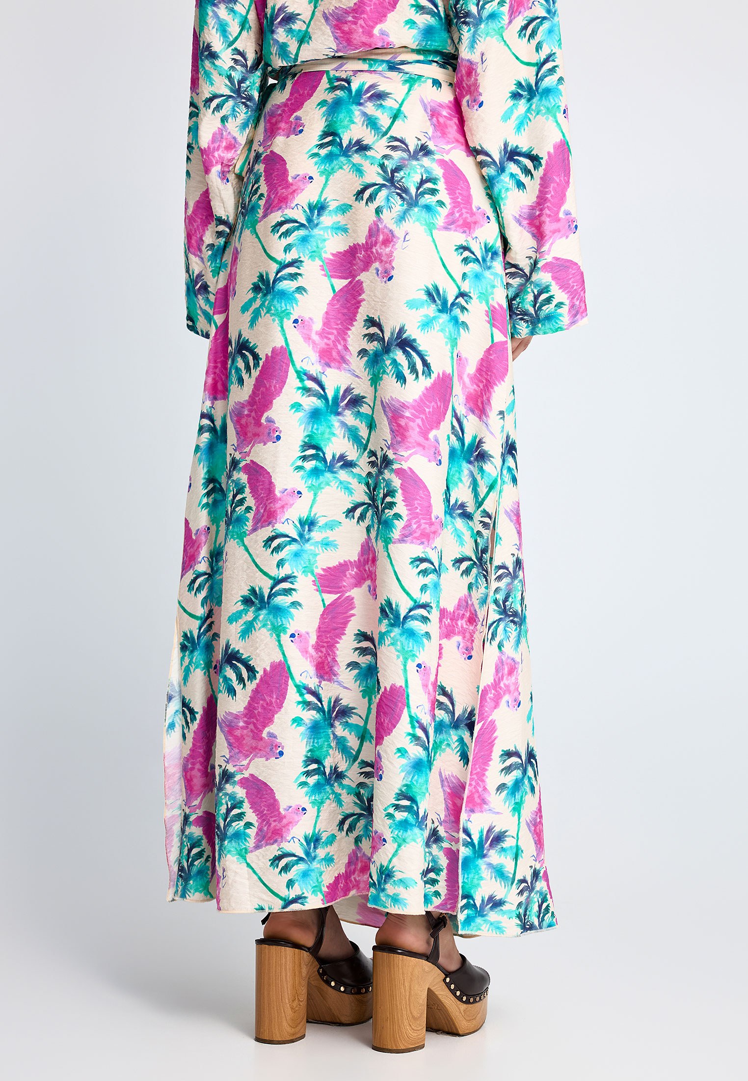 Women's Midi Skirts Funky Buddha Fuchsia