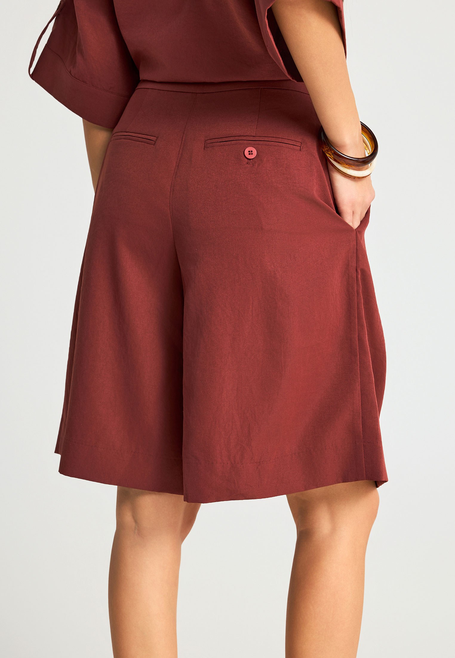 Women's Shorts Funky Buddha Brown