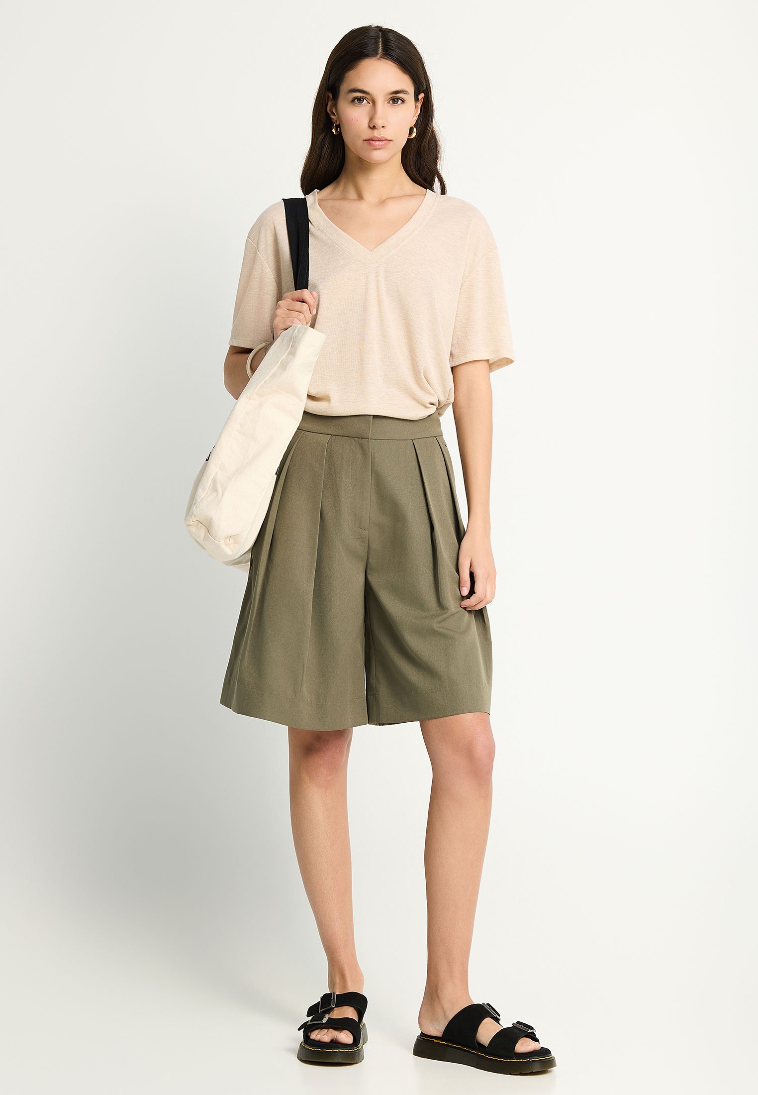 Women's Shorts Funky Buddha Khaki