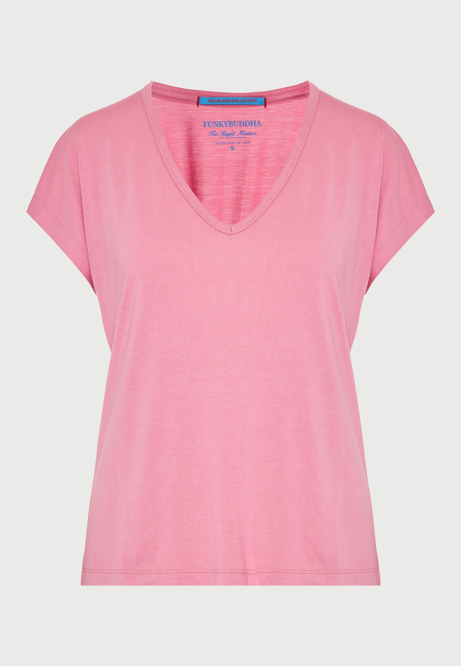 Γυναικείο t-shirt με V λαιμόκοψη - The basics collection