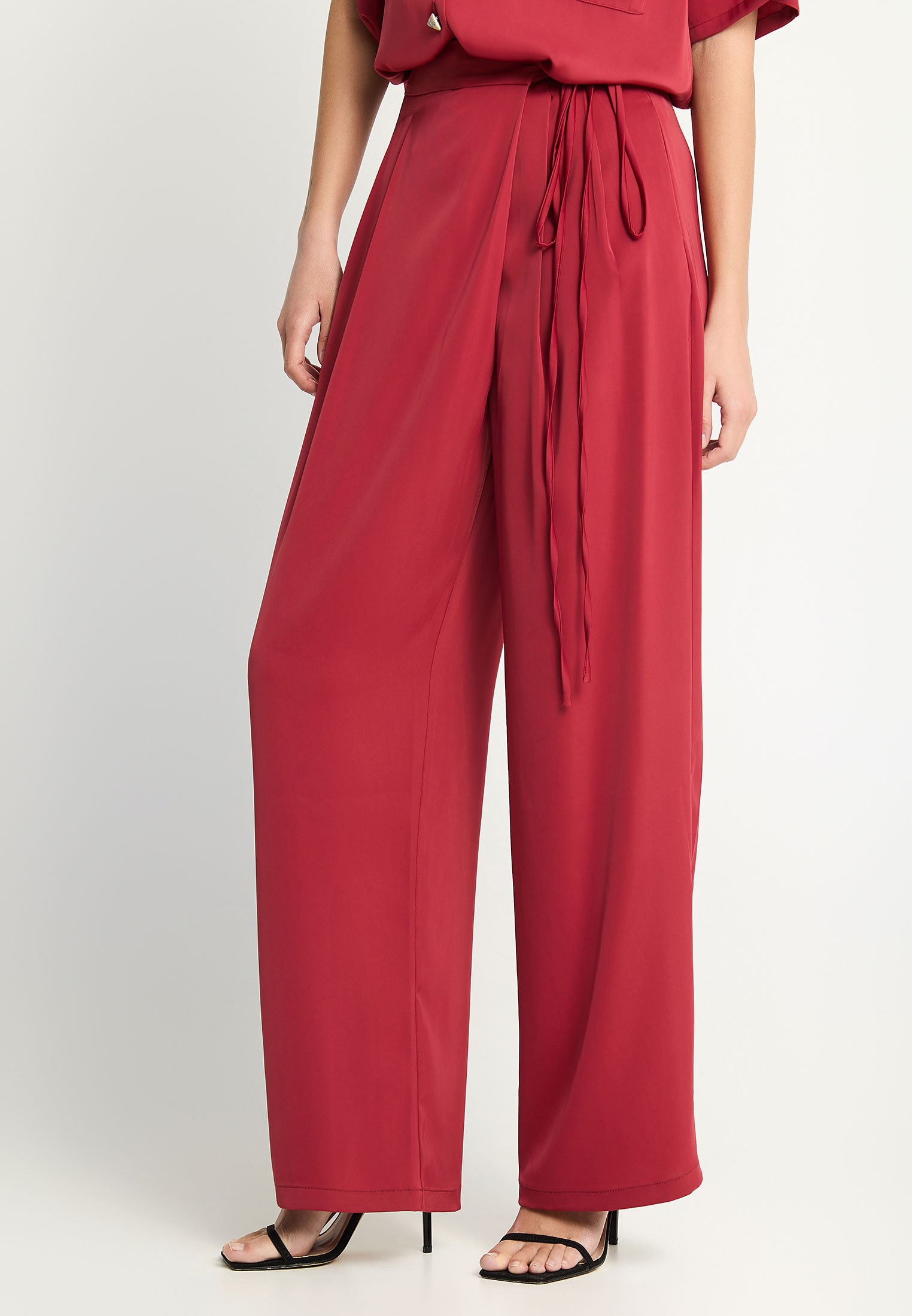 Γυναικεία wide leg παντελόνα